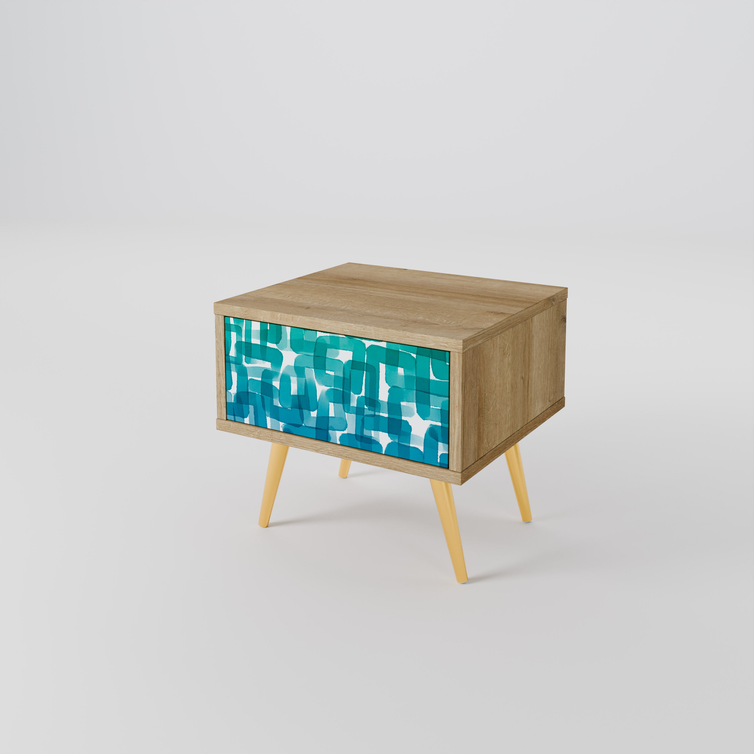 TURQUOISE RECTANGLES Szafka nocna