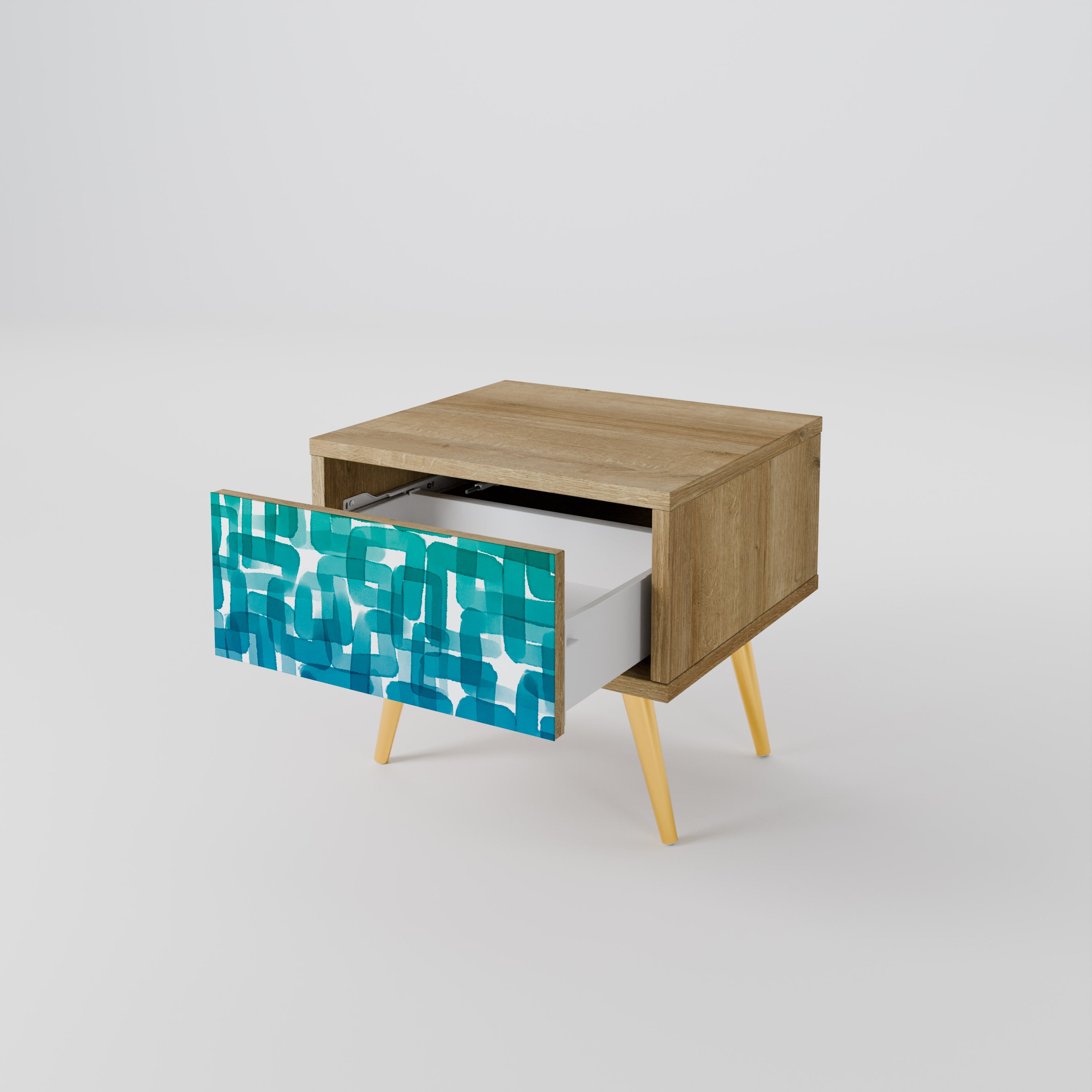 TURQUOISE RECTANGLES Szafka nocna