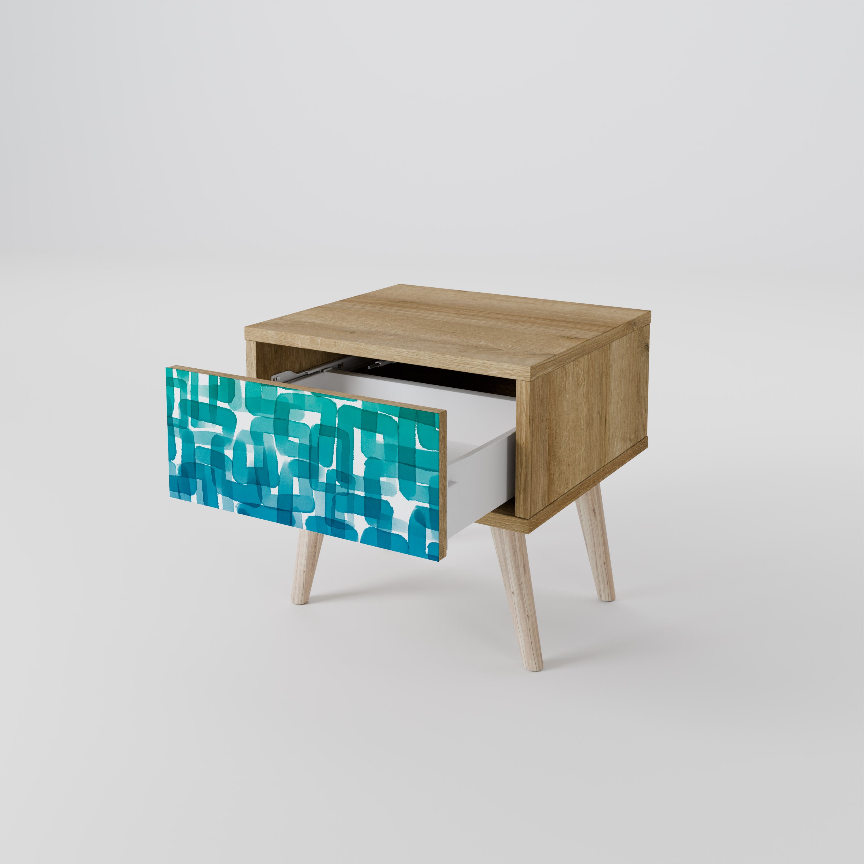 TURQUOISE RECTANGLES Szafka nocna