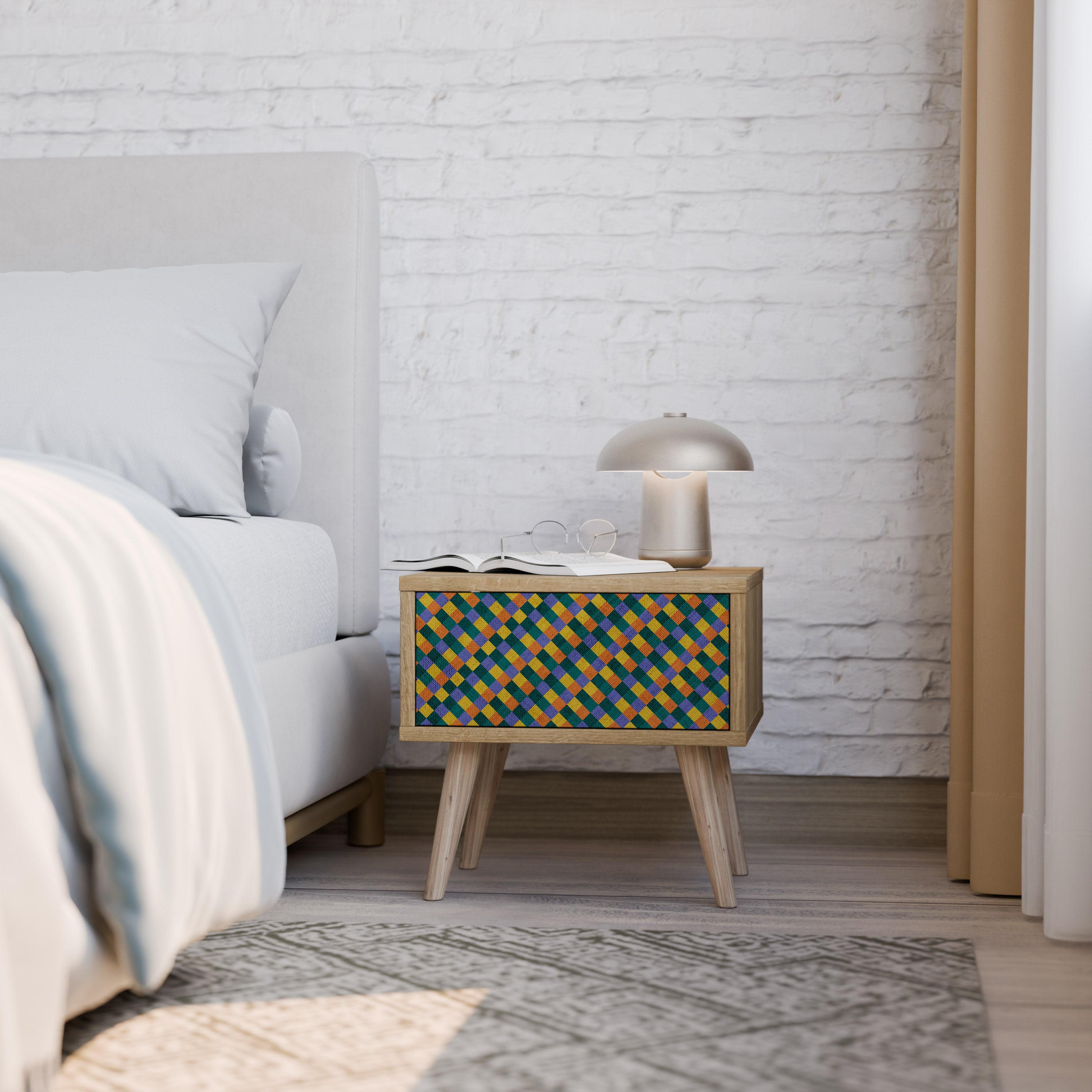 PAINTED SQUARES MIX Szafka nocna