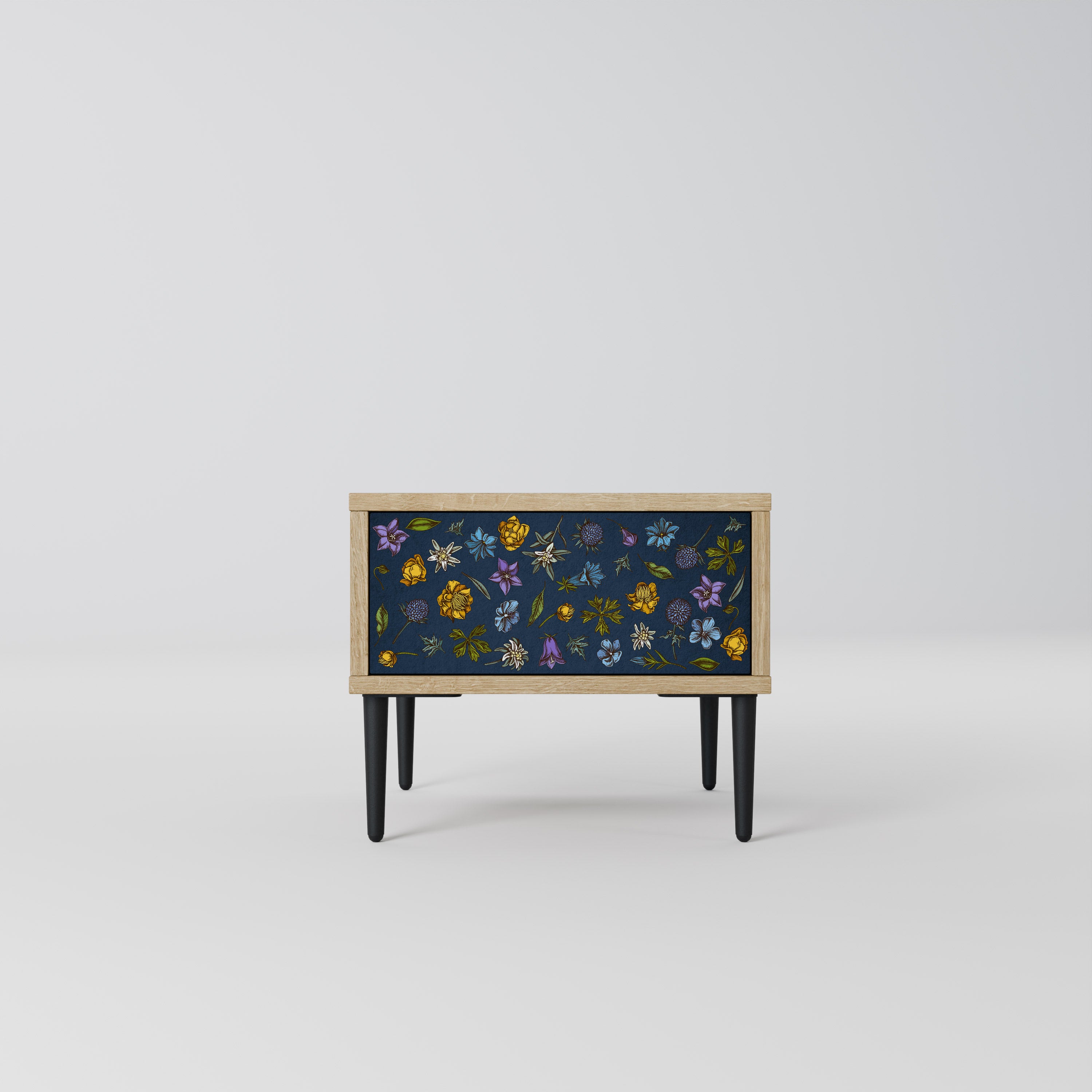 FLOWERS ON NAVY BLUE Szafka nocna