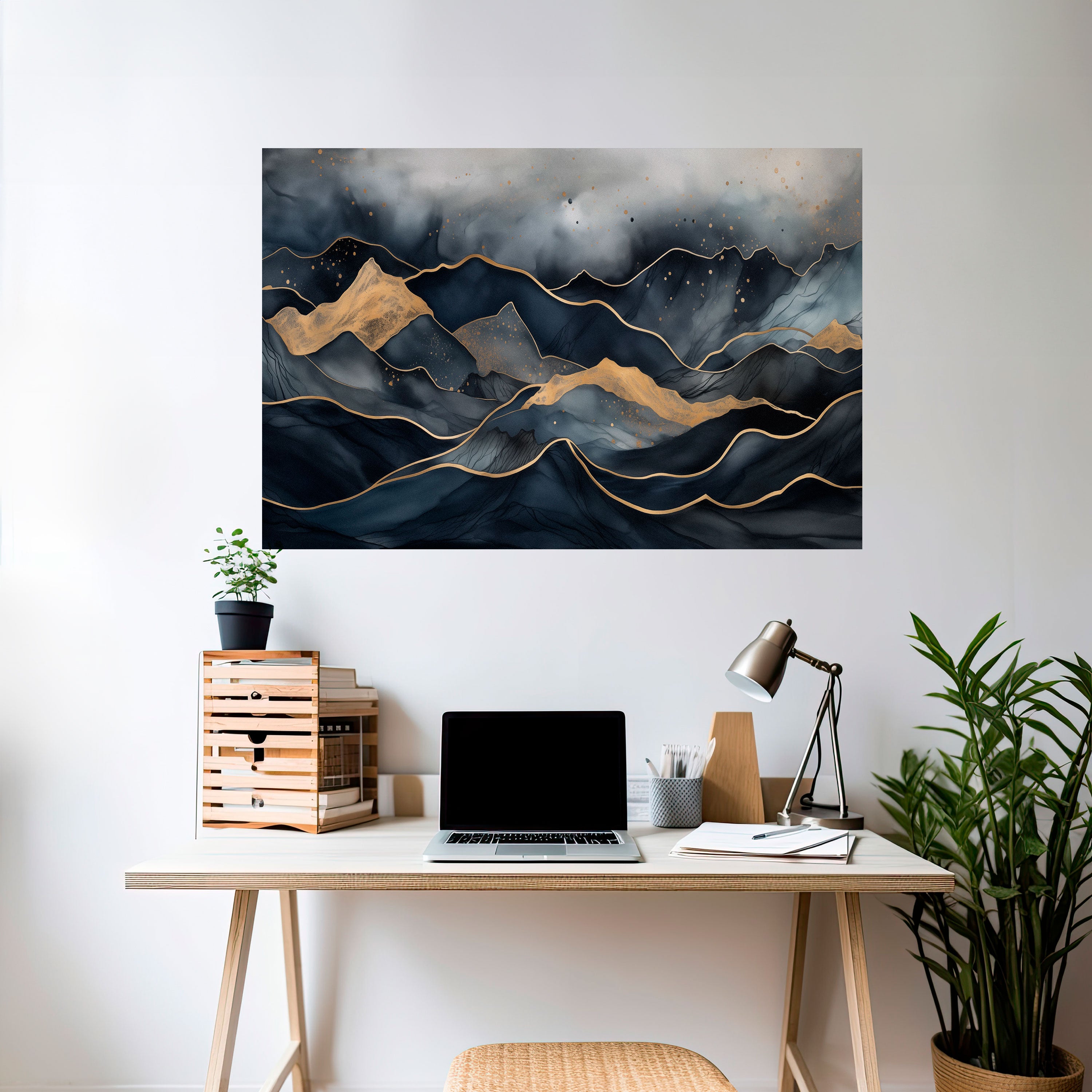 GOLDEN SUMMIT SERENITY Naklejka/Plakat poziomy