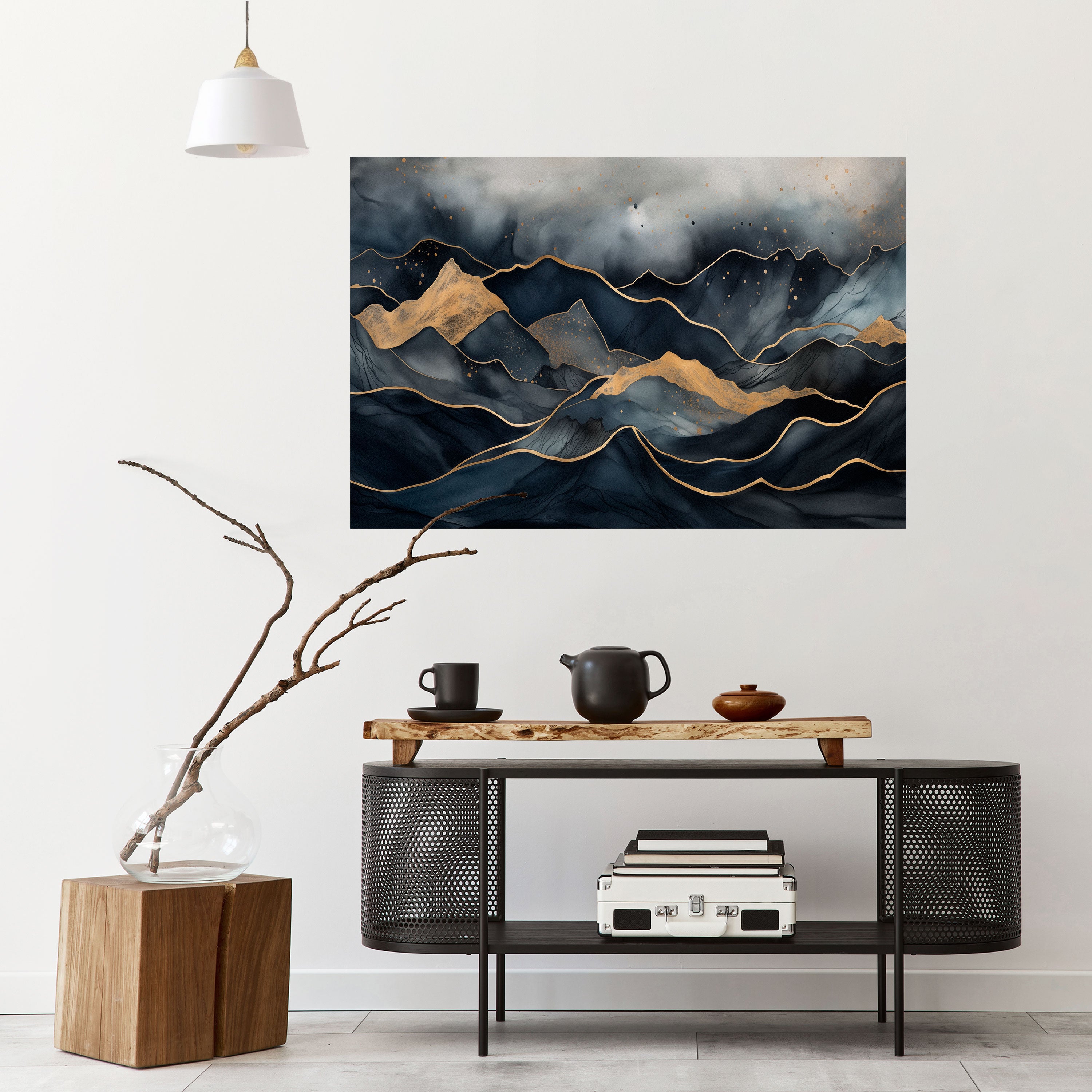 GOLDEN SUMMIT SERENITY Naklejka/Plakat poziomy