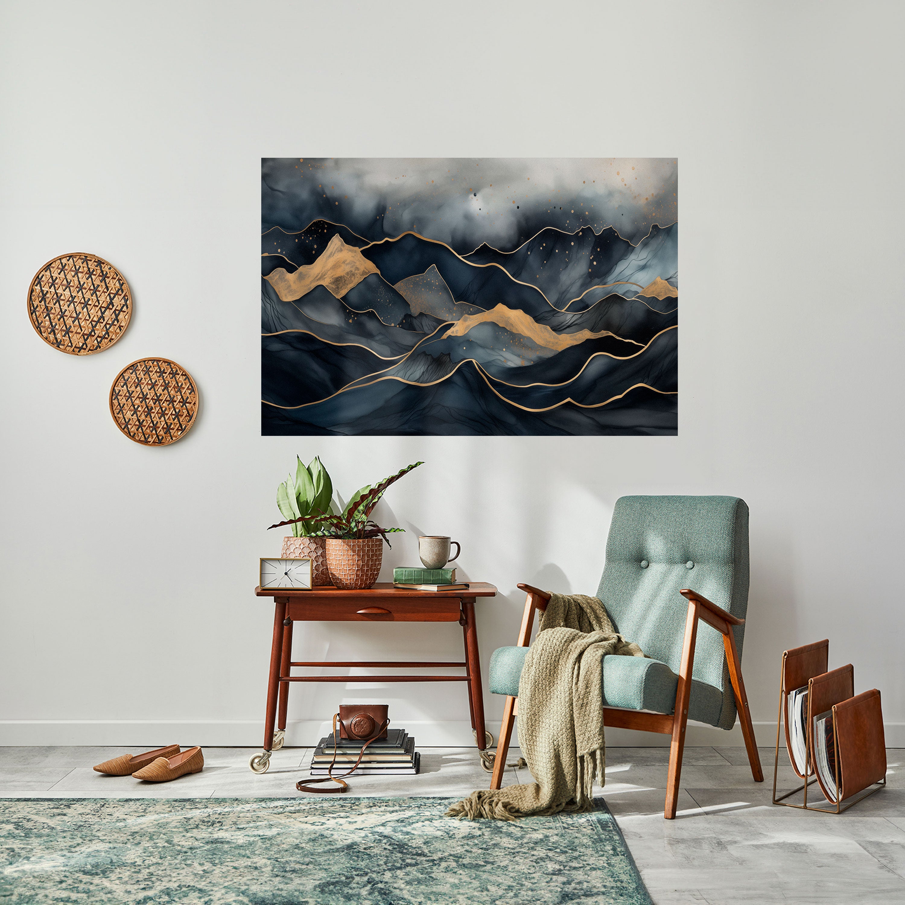 GOLDEN SUMMIT SERENITY Naklejka/Plakat poziomy