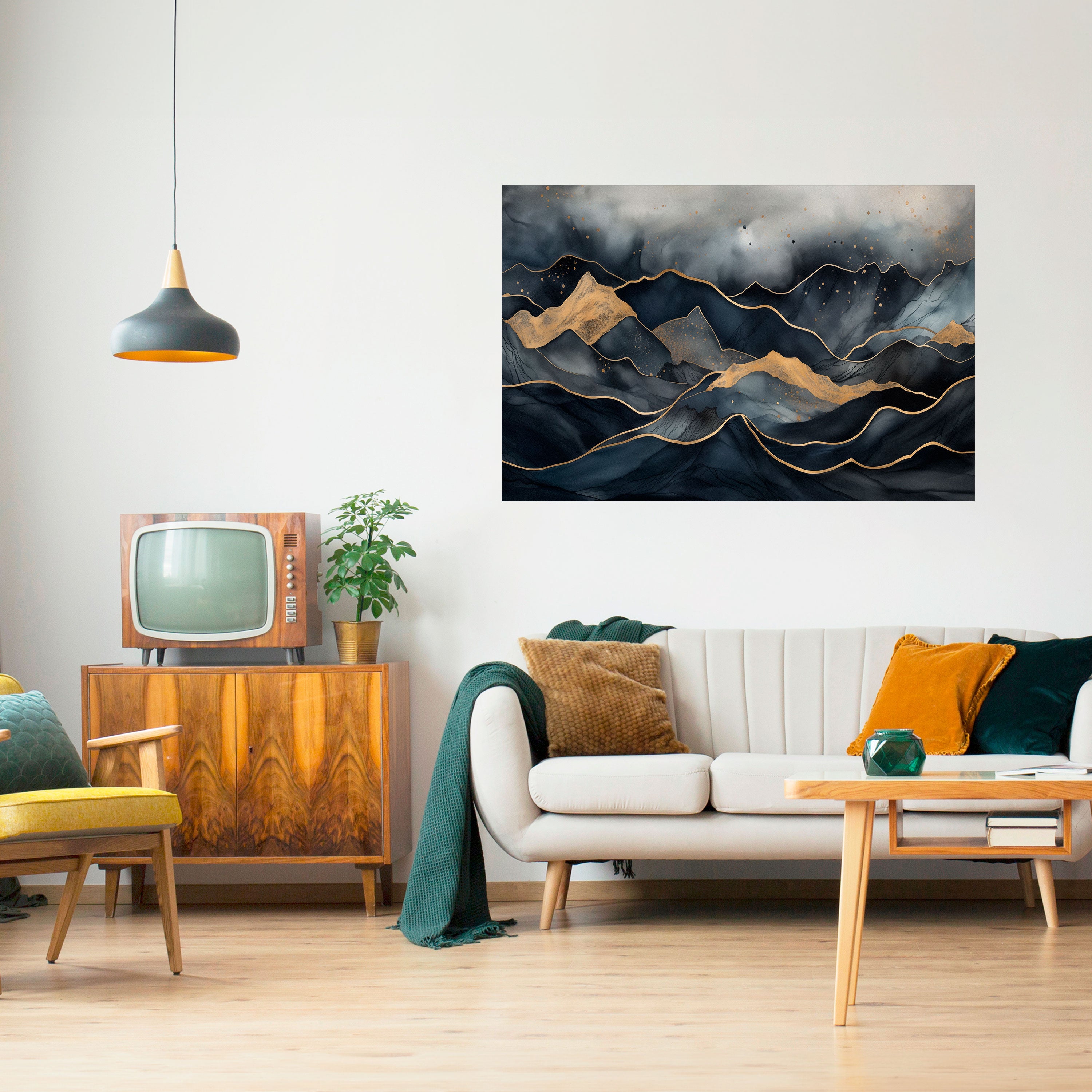GOLDEN SUMMIT SERENITY Naklejka/Plakat poziomy