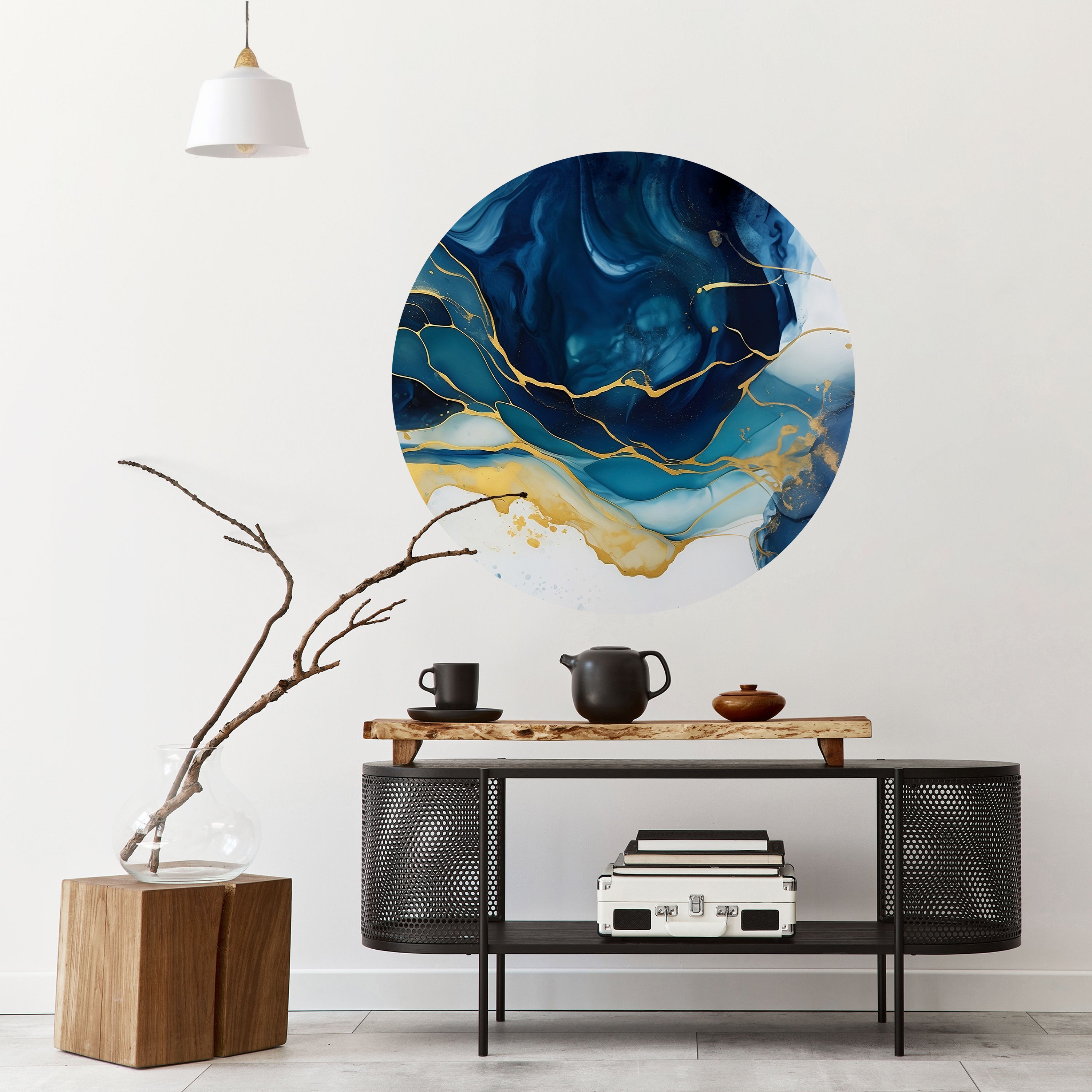 AZURE ALPENGLOW Naklejka okrągła