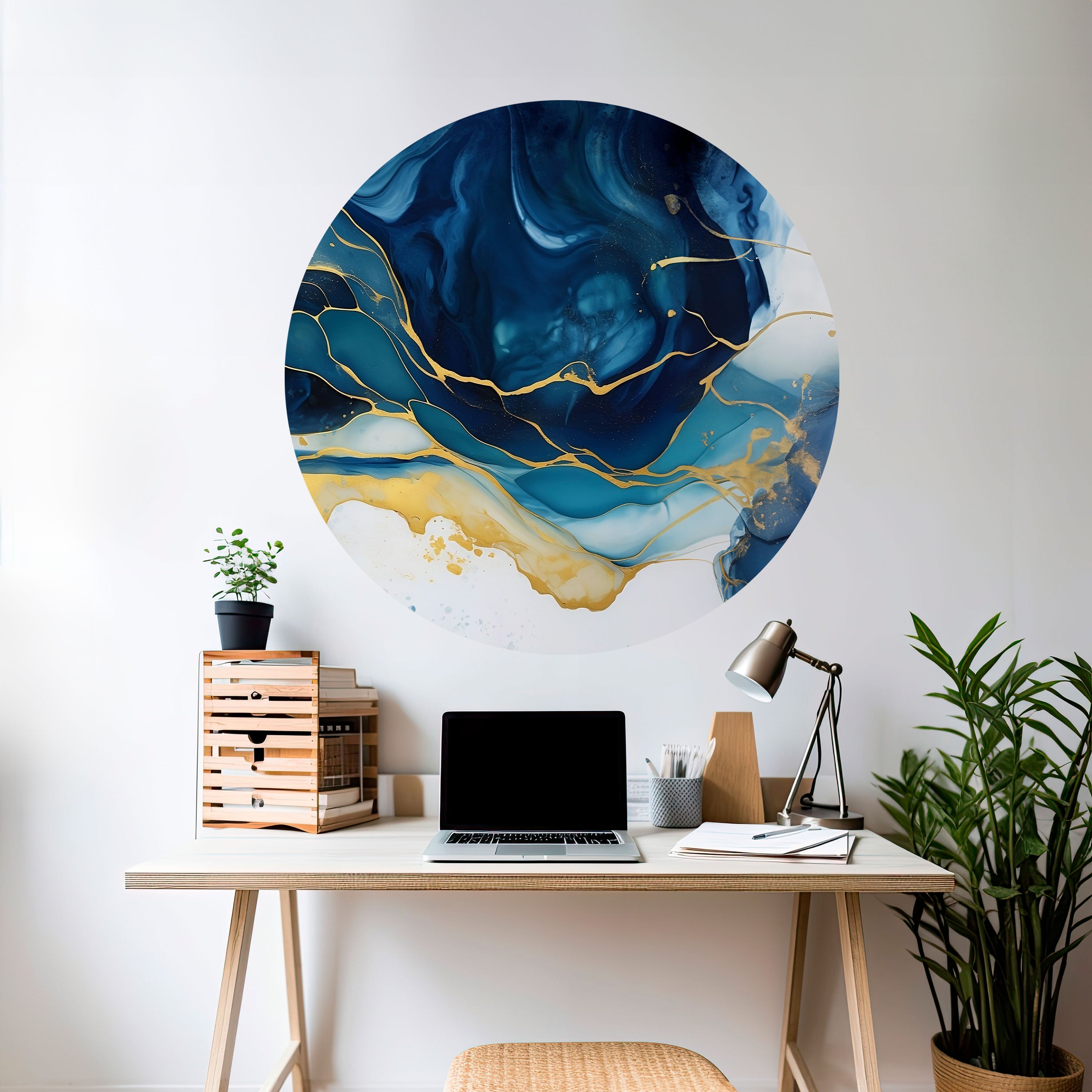 AZURE ALPENGLOW Naklejka okrągła