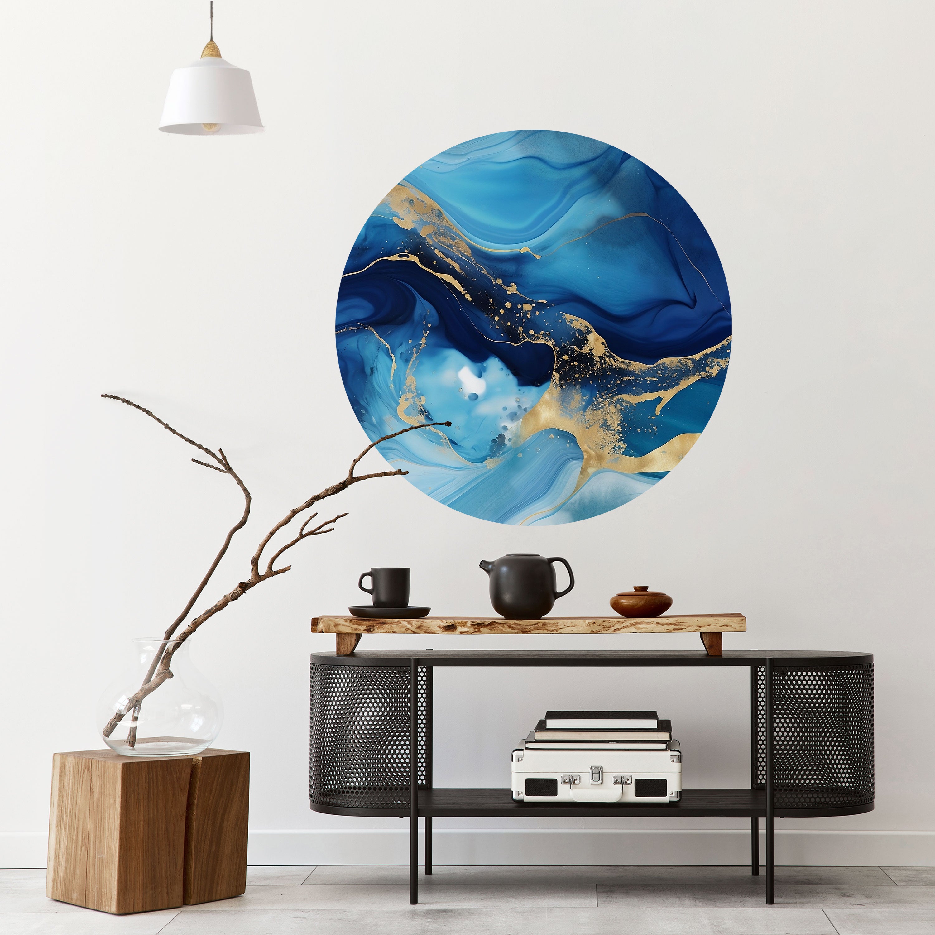 AZURE DREAMSCAPE Naklejka okrągła