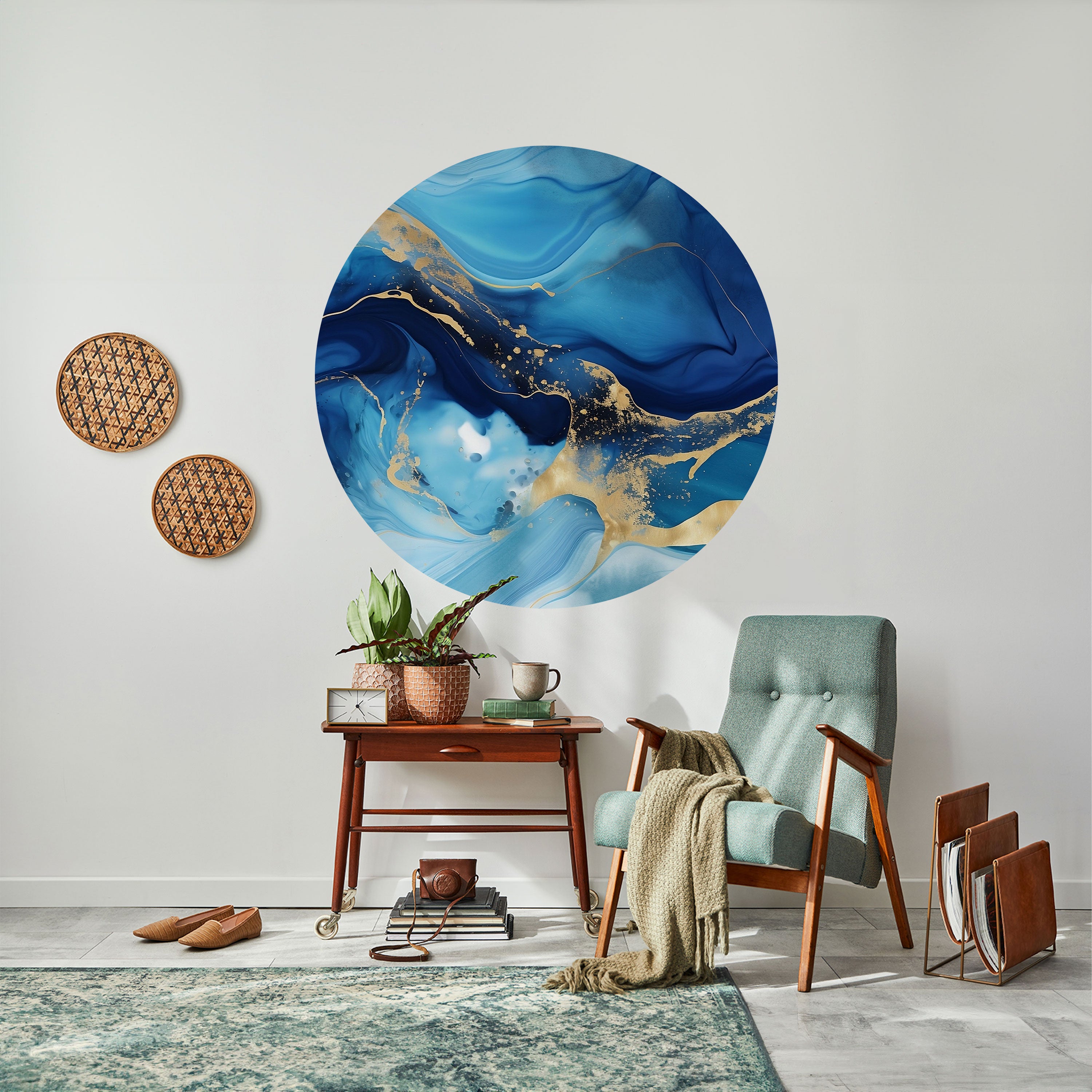AZURE DREAMSCAPE Naklejka okrągła