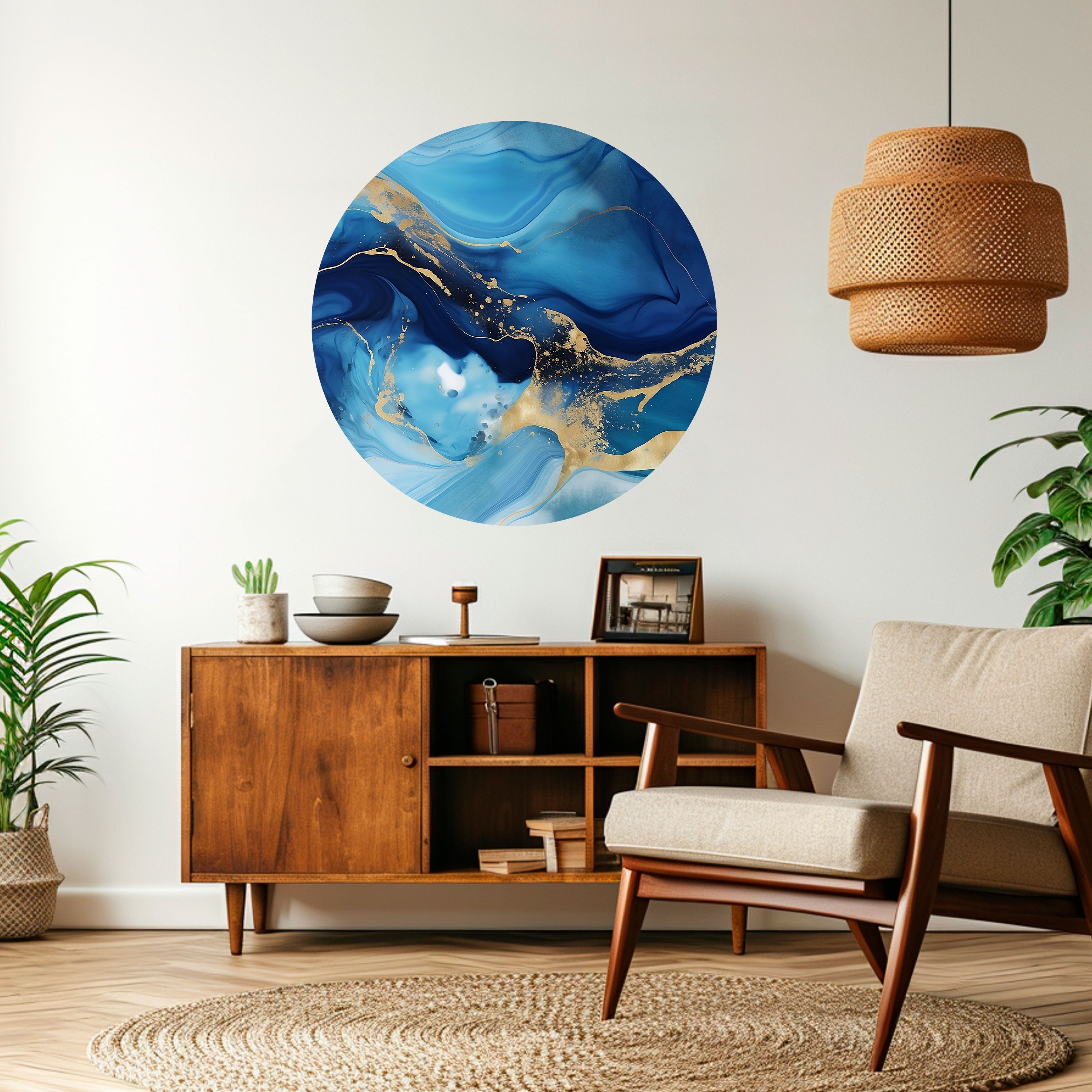 AZURE DREAMSCAPE Naklejka okrągła