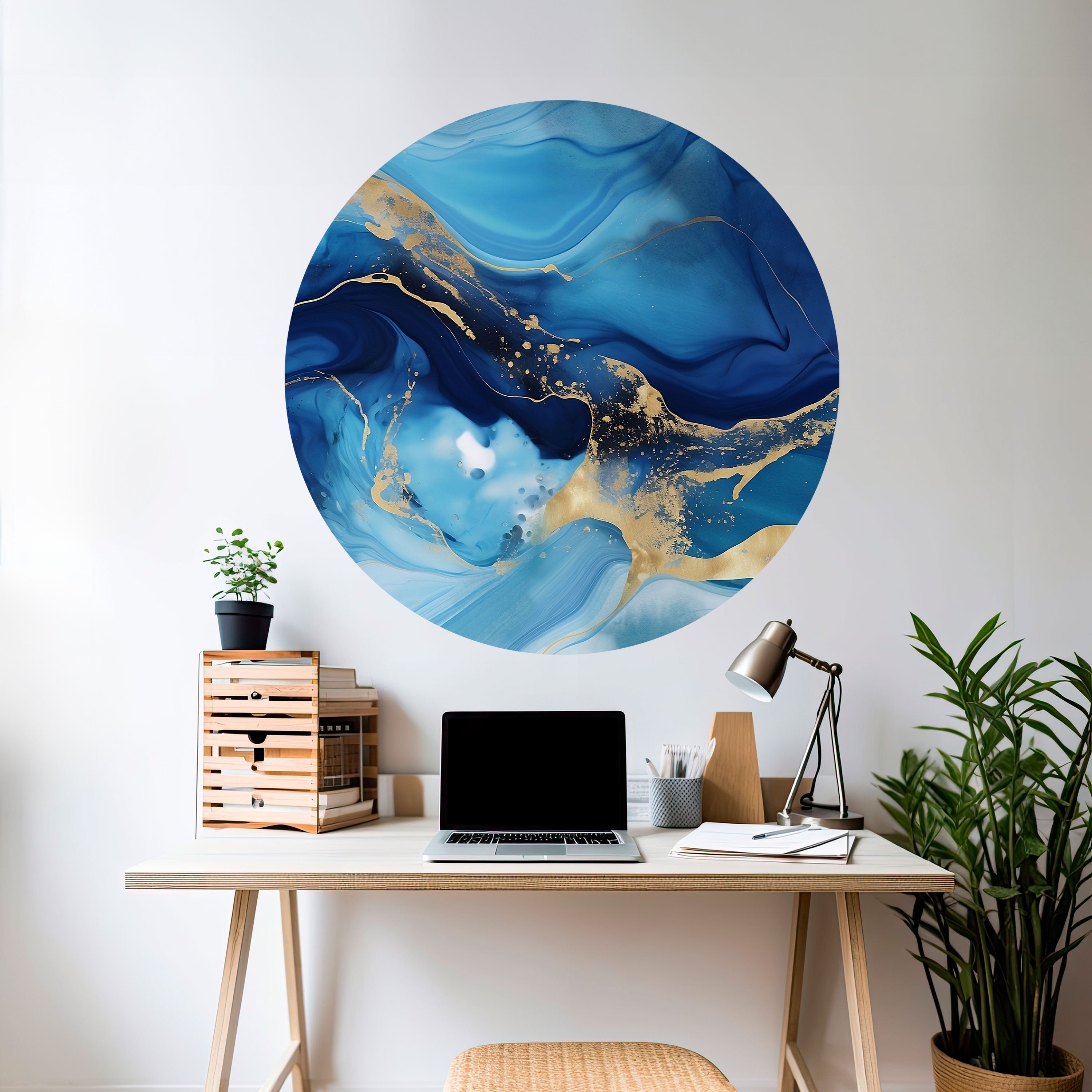 AZURE DREAMSCAPE Naklejka okrągła