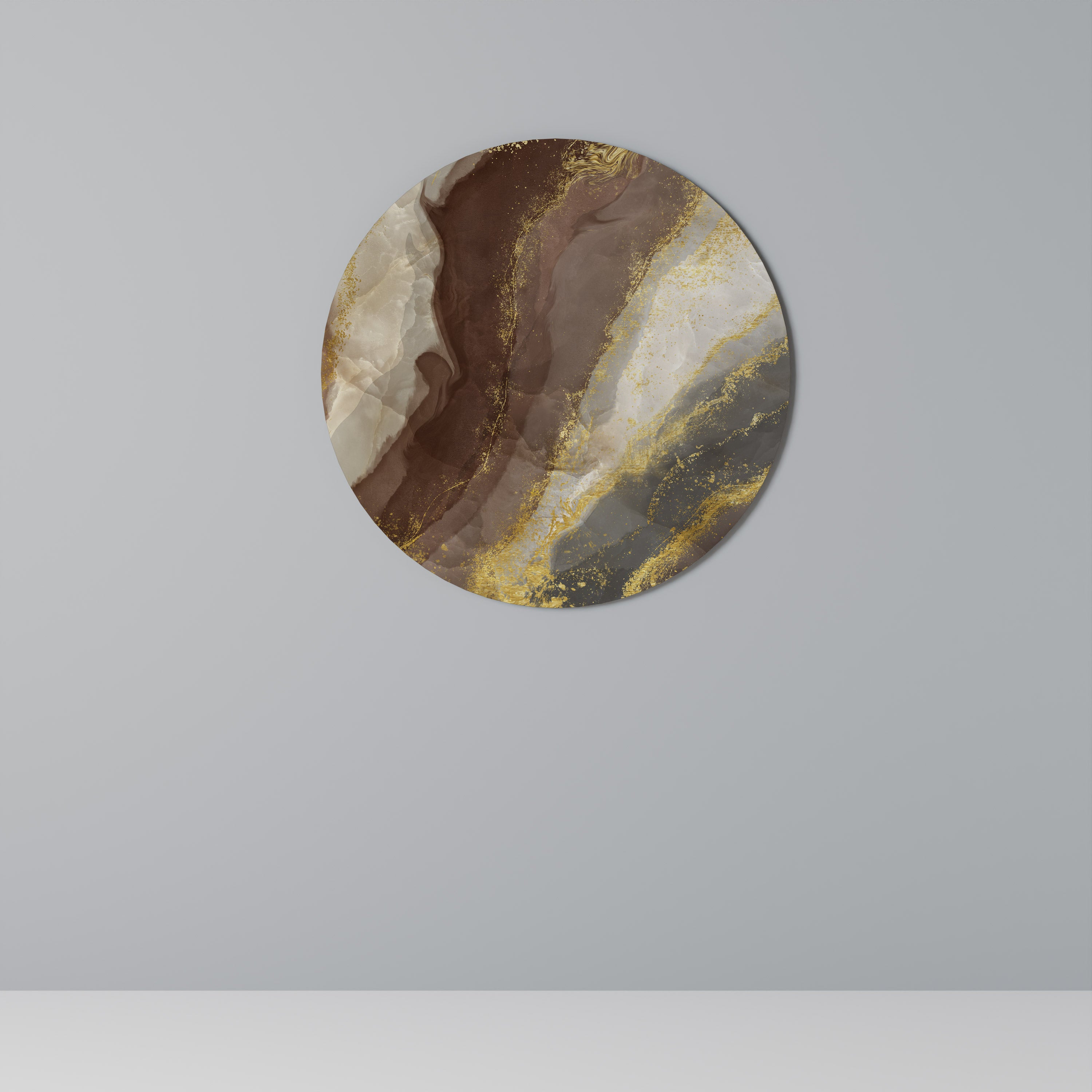 MARBLED ELEGANCE Obraz okrągły
