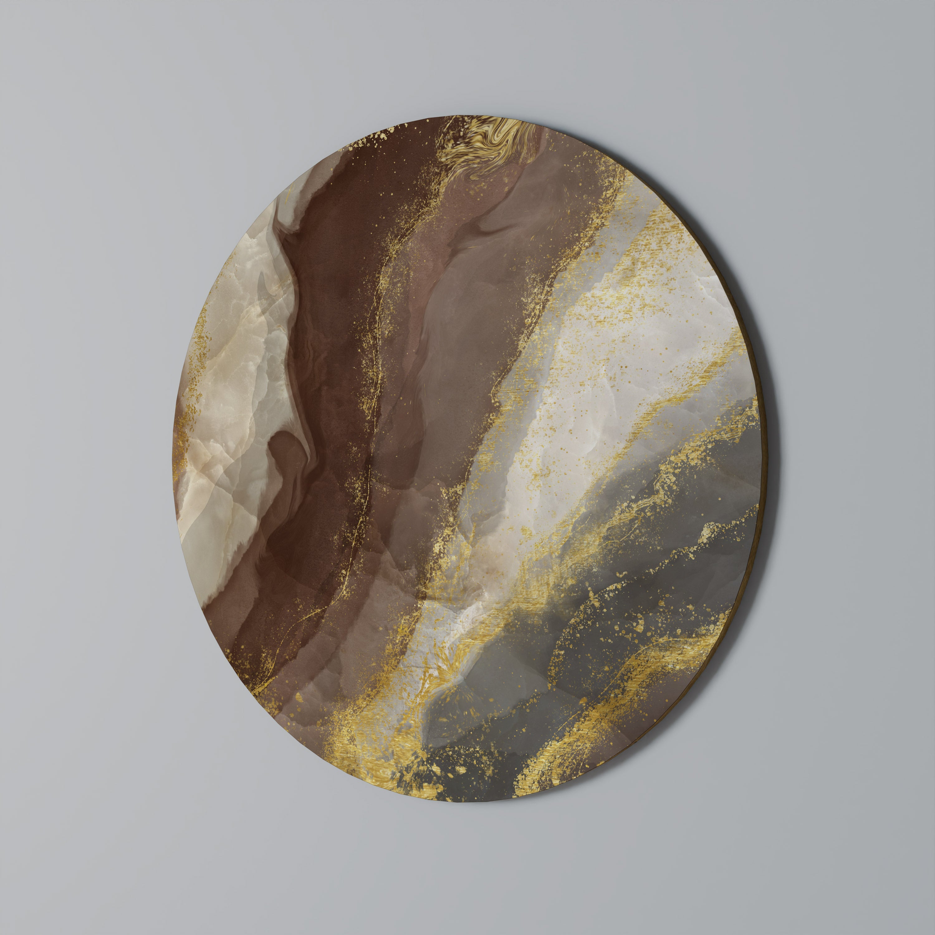 MARBLED ELEGANCE Obraz okrągły