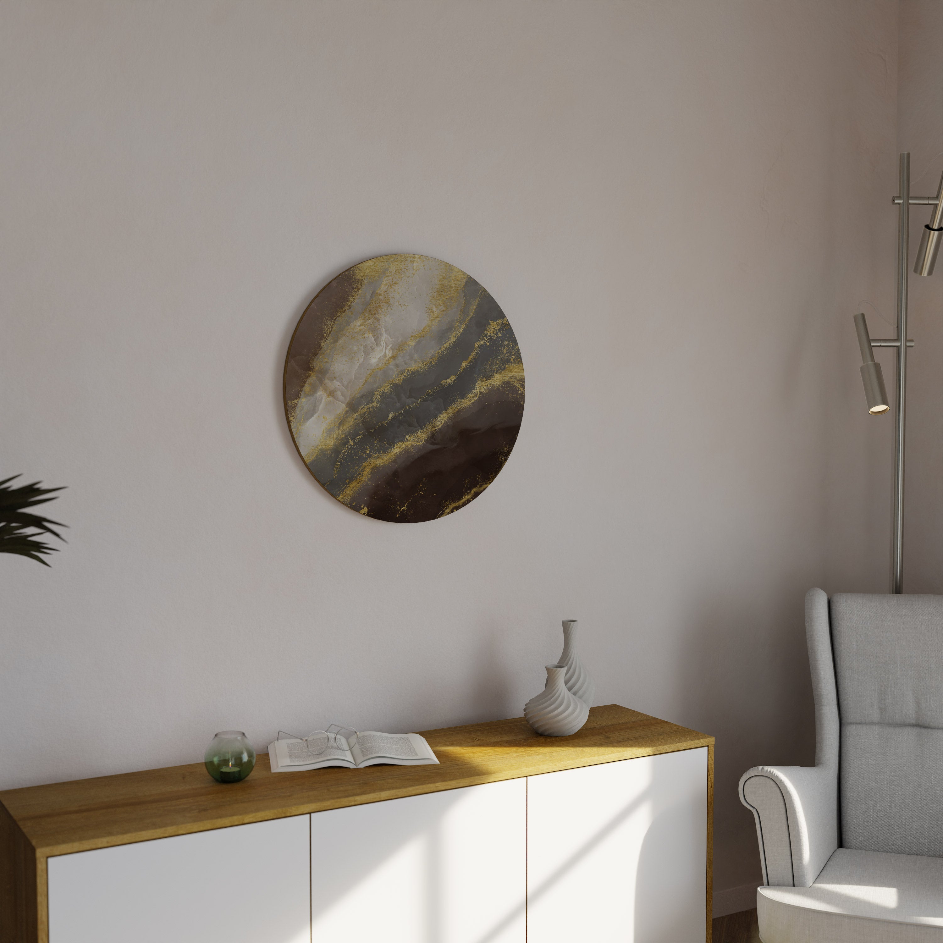 MARBLE MIRAGE Obraz okrągły