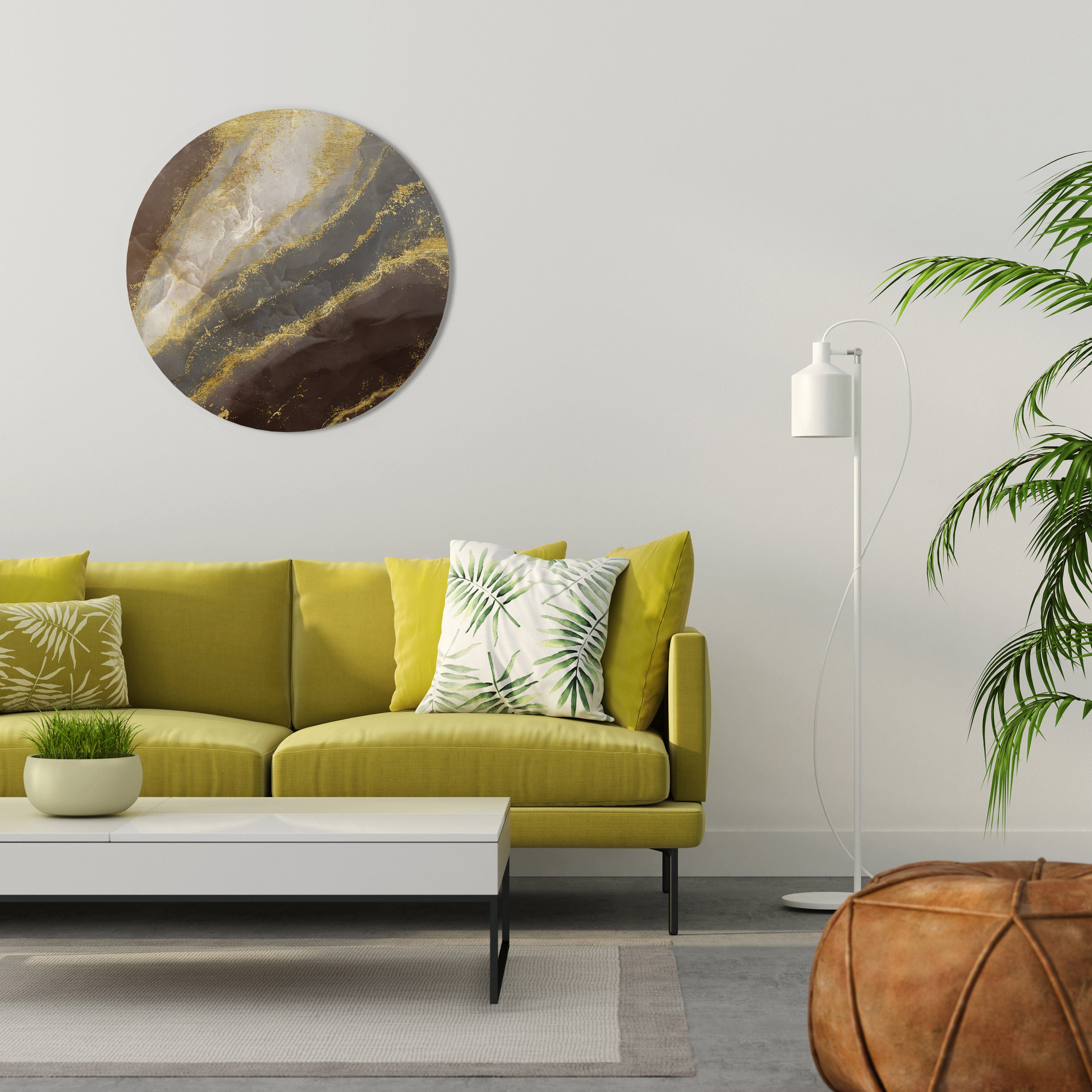 MARBLE MIRAGE Obraz okrągły