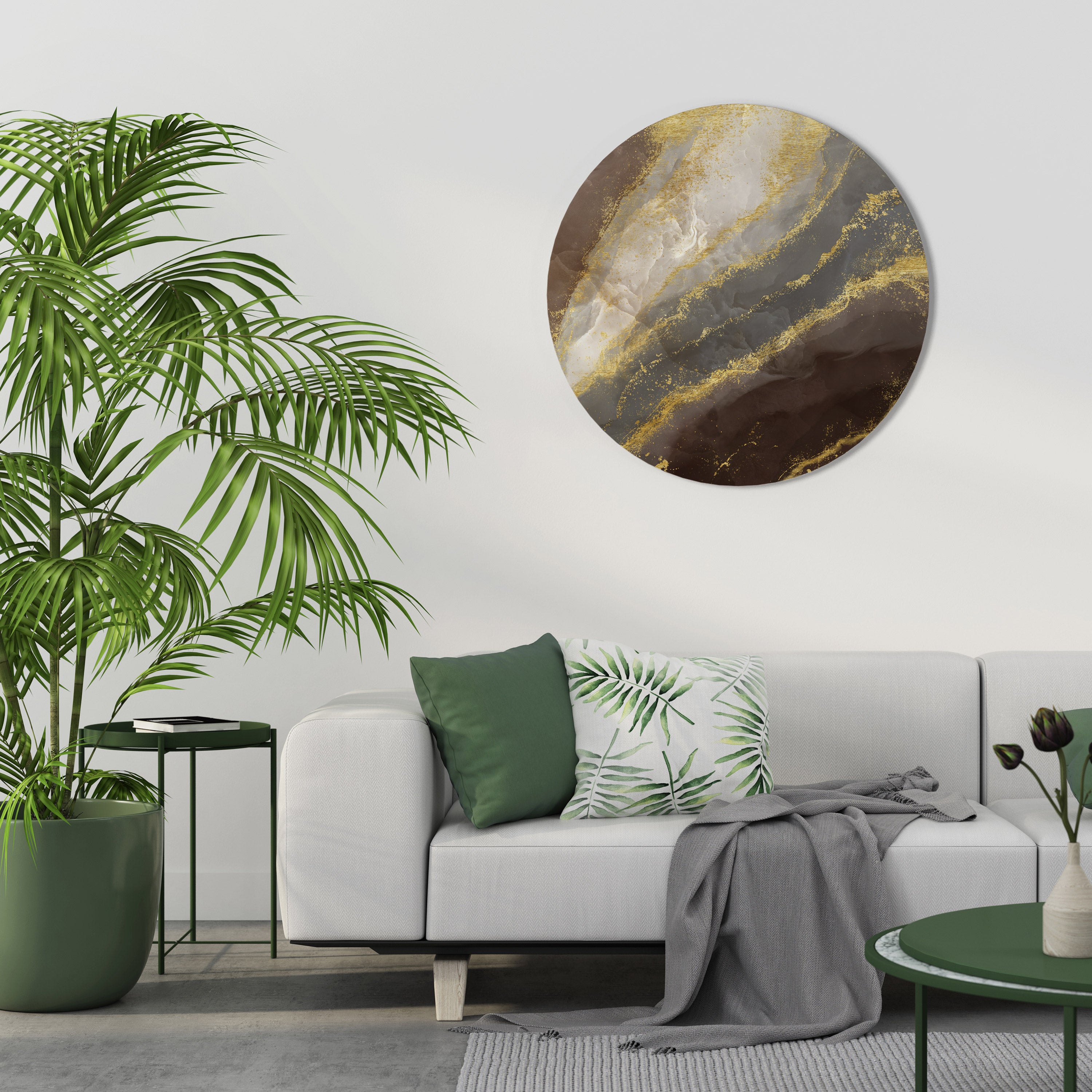 MARBLE MIRAGE Obraz okrągły