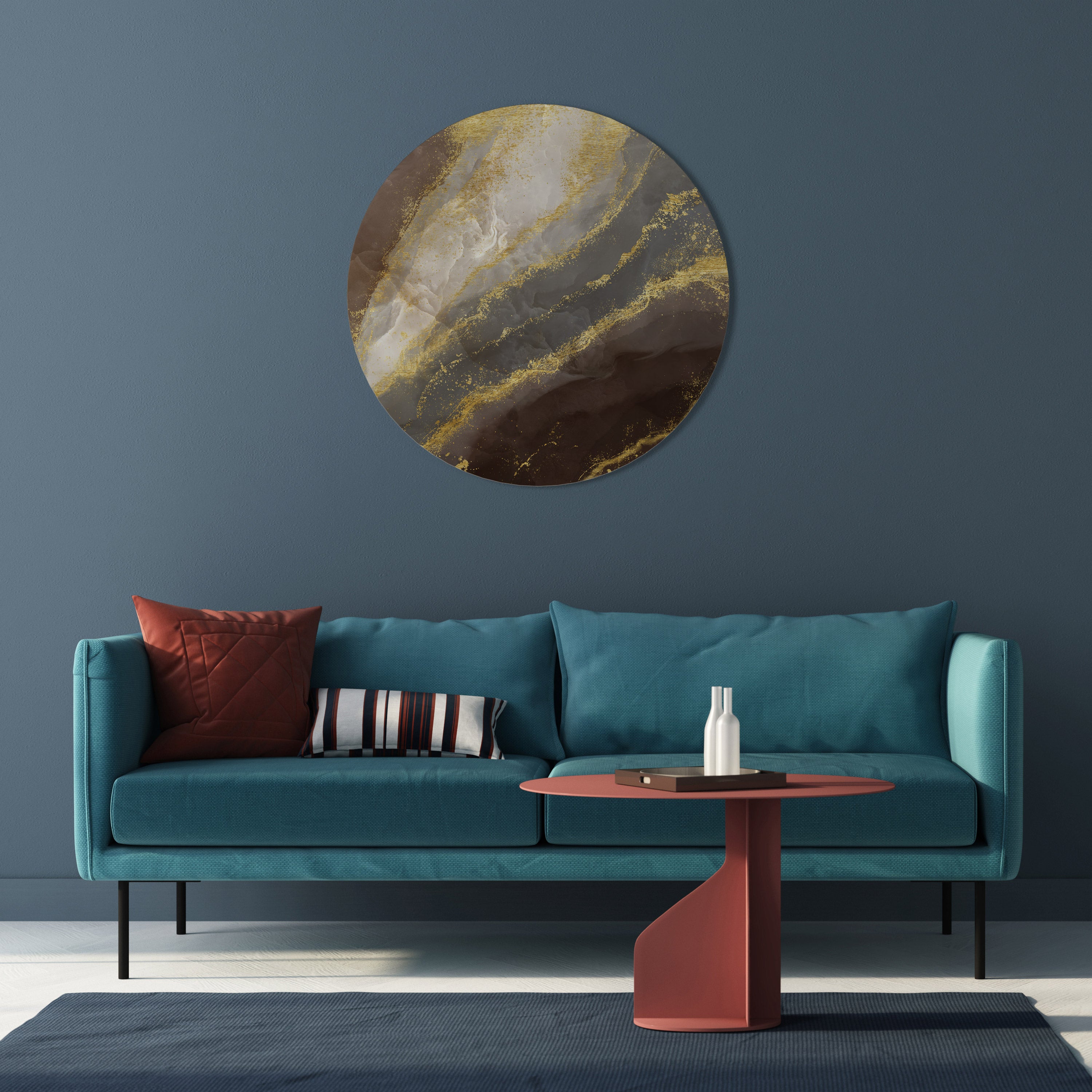 MARBLE MIRAGE Obraz okrągły