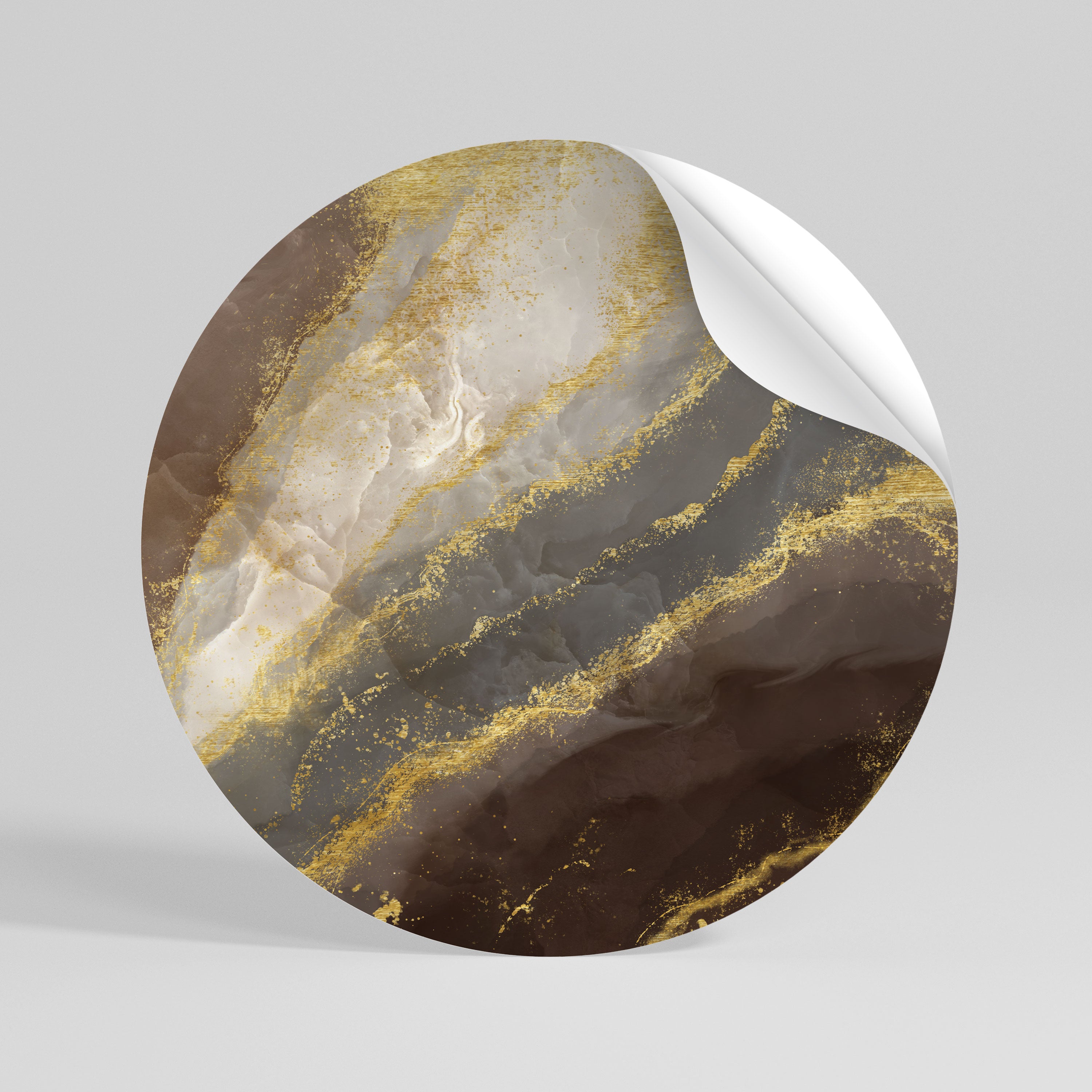 MARBLE MIRAGE Naklejka - okrągła