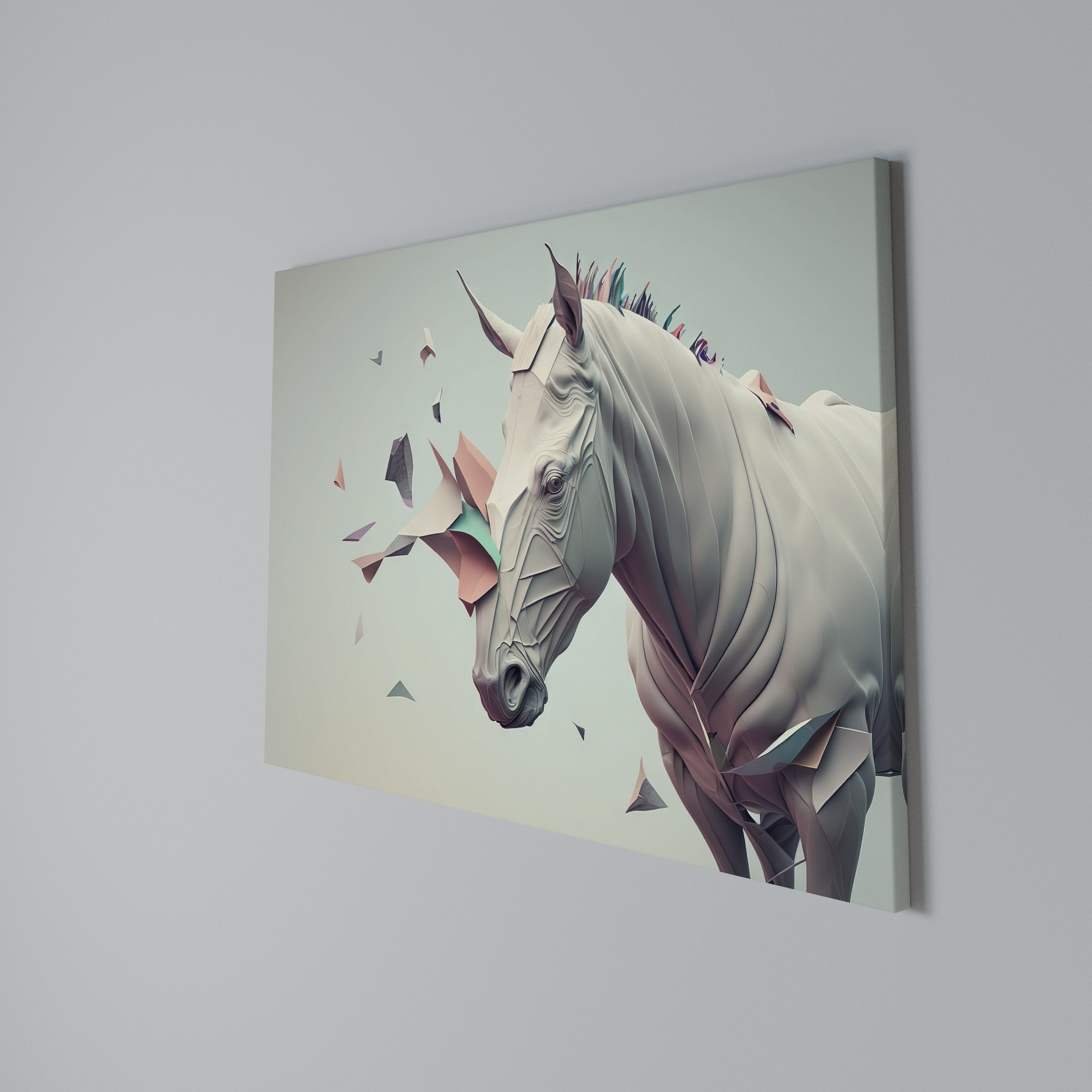FUTURISTIC HORSE Poziomy obraz na płótnie