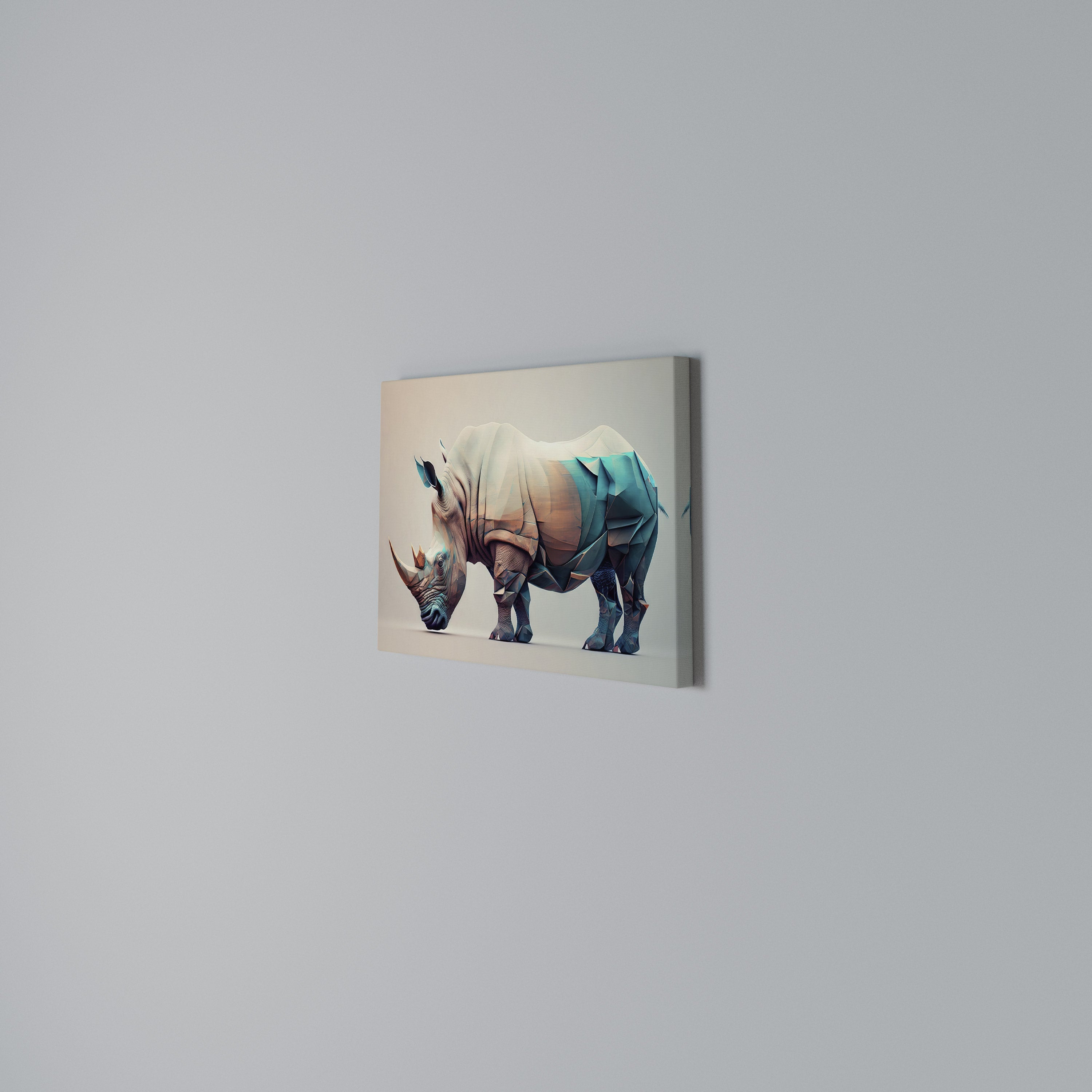 FUTURISTIC RHINO Poziomy obraz na płótnie