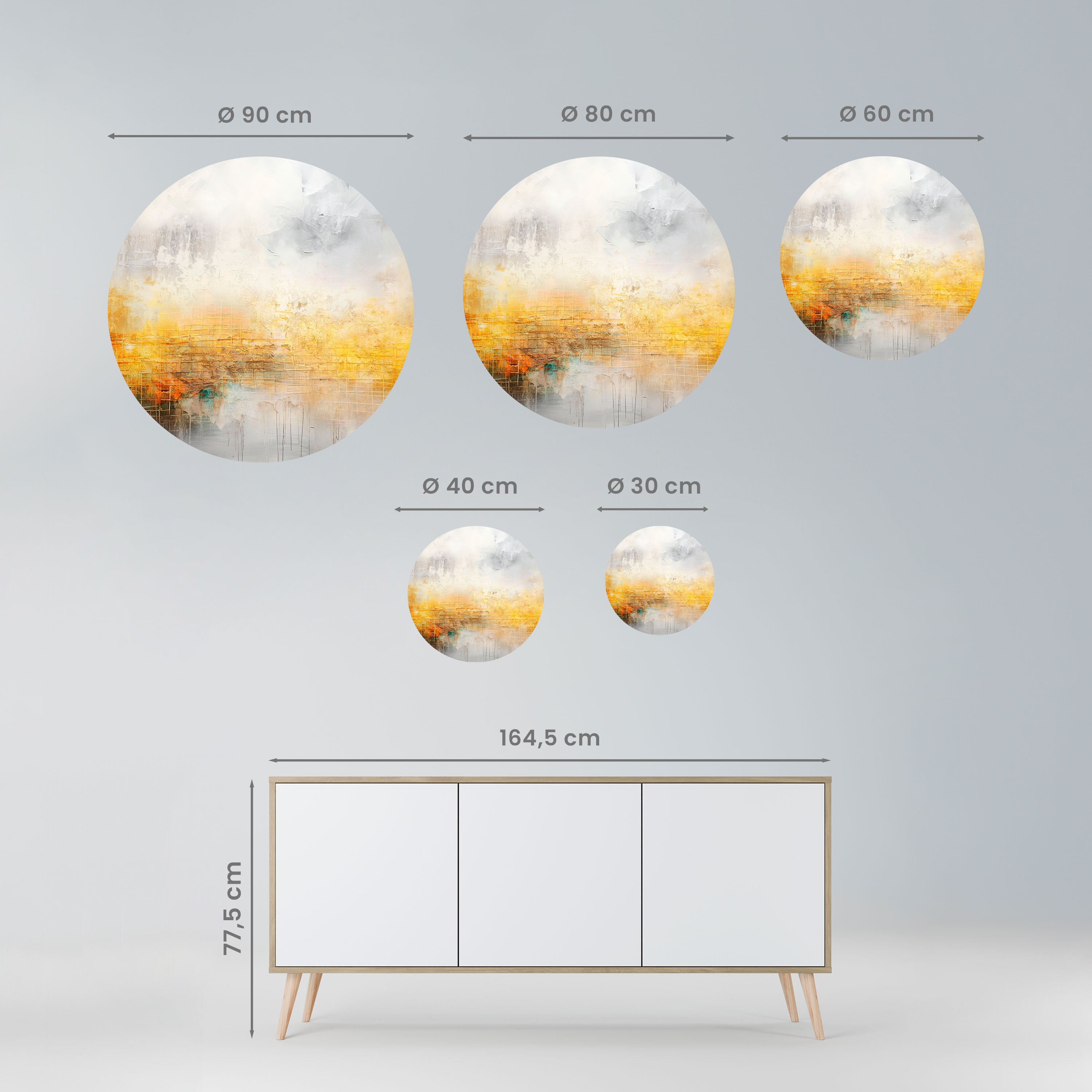 IMPRESSIONAL DAWN Naklejka okrągła