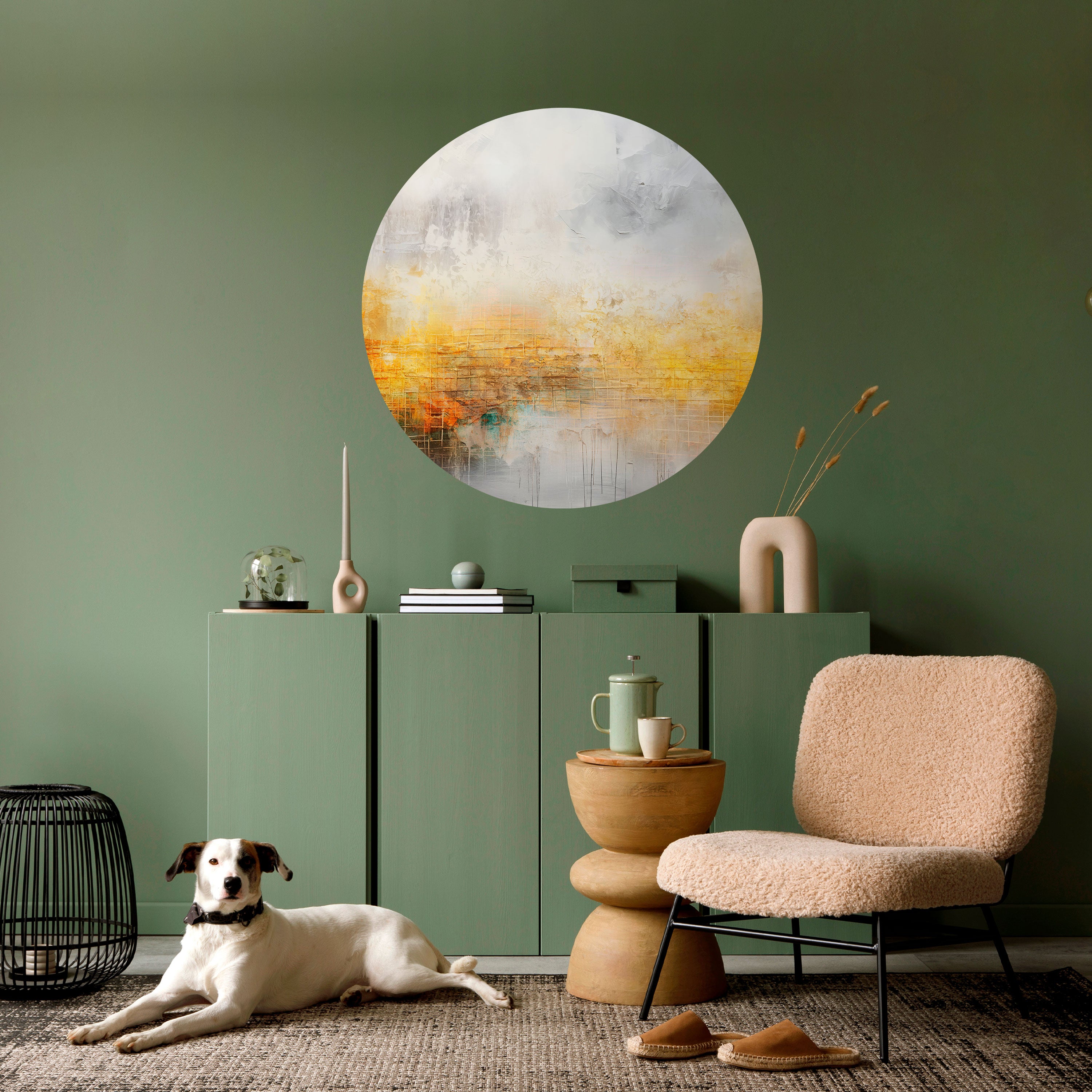 IMPRESSIONAL DAWN Naklejka okrągła