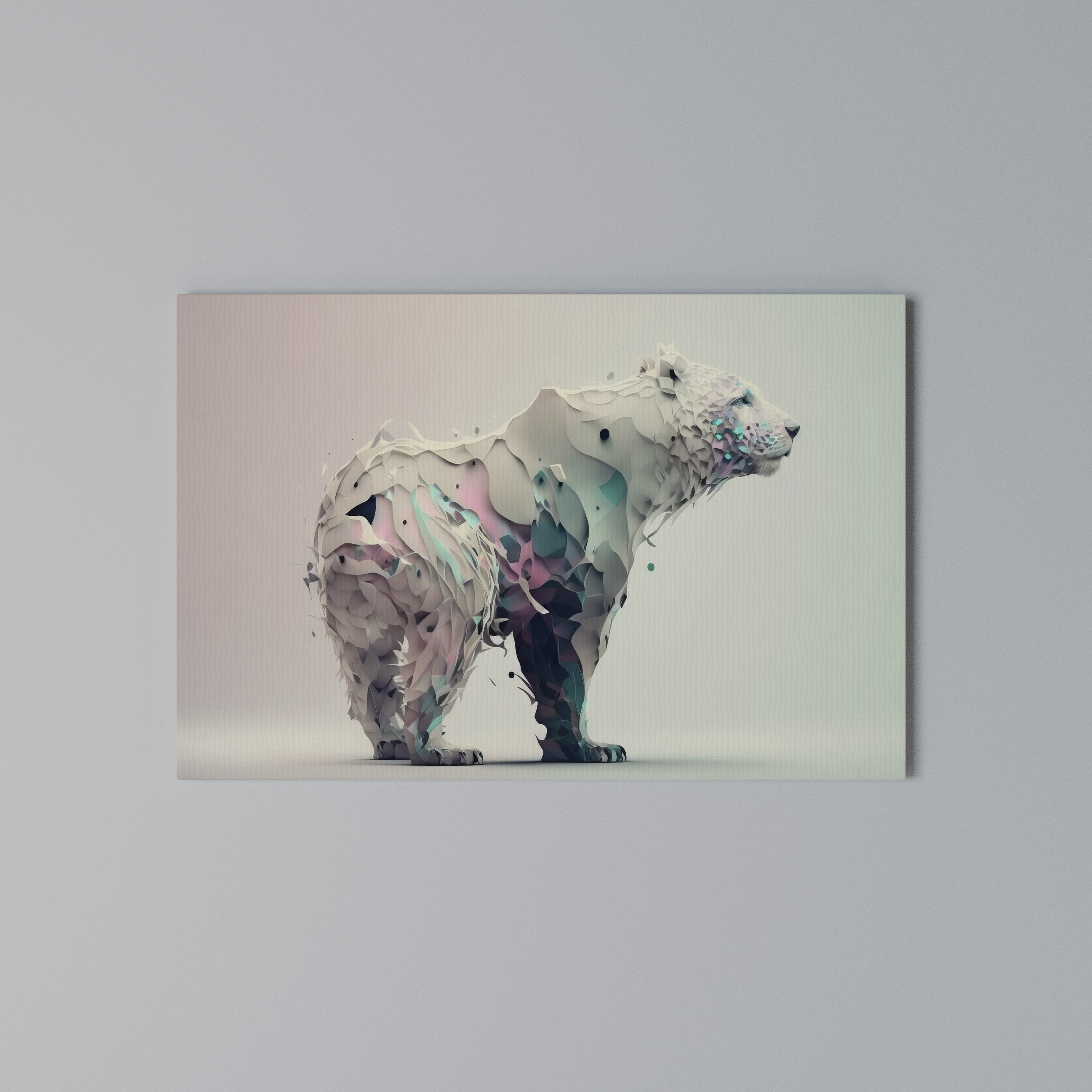 FUTURISTIC BEAR Poziomy obraz na płótnie