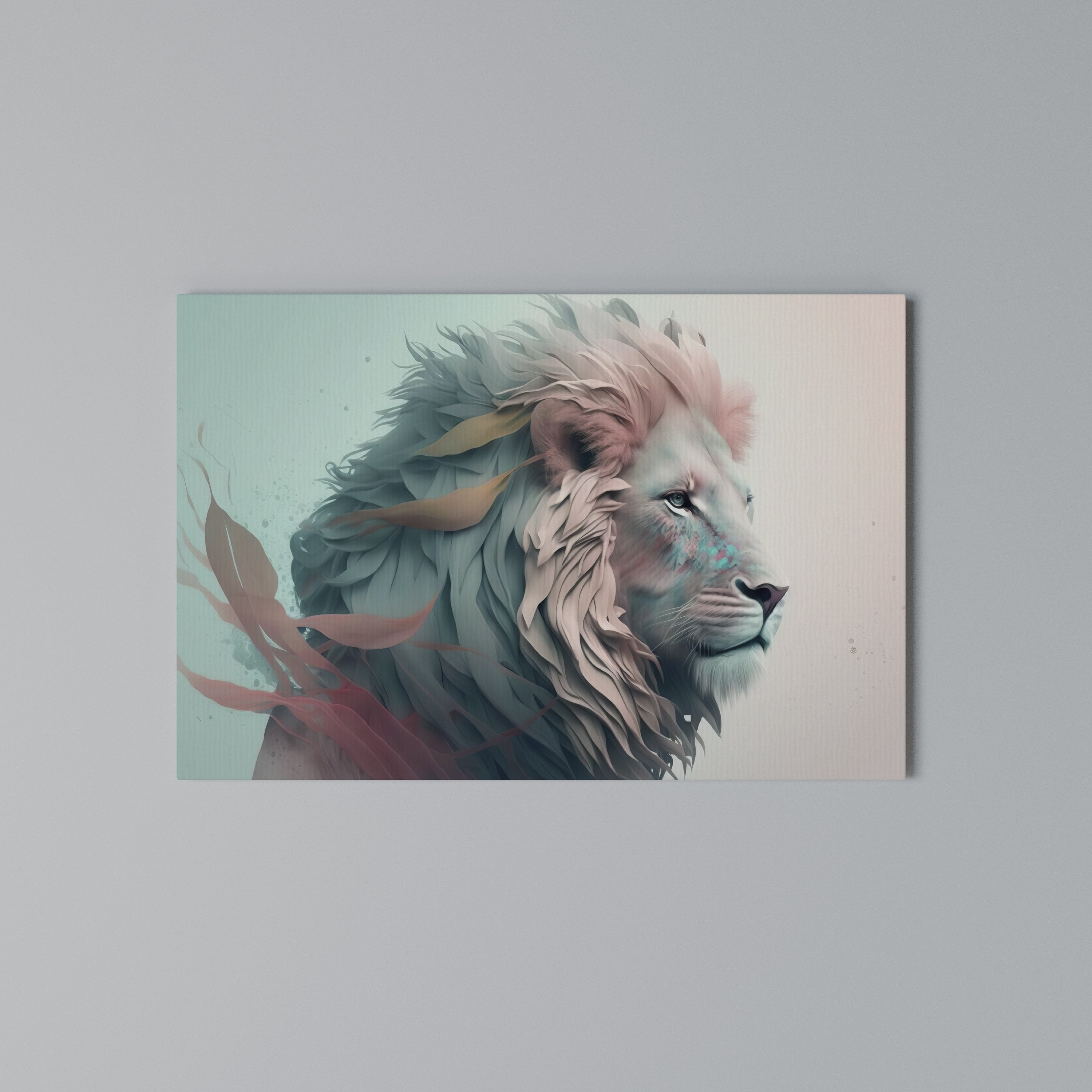 LUMINOUS LION MAJESTY Poziomy obraz na płótnie
