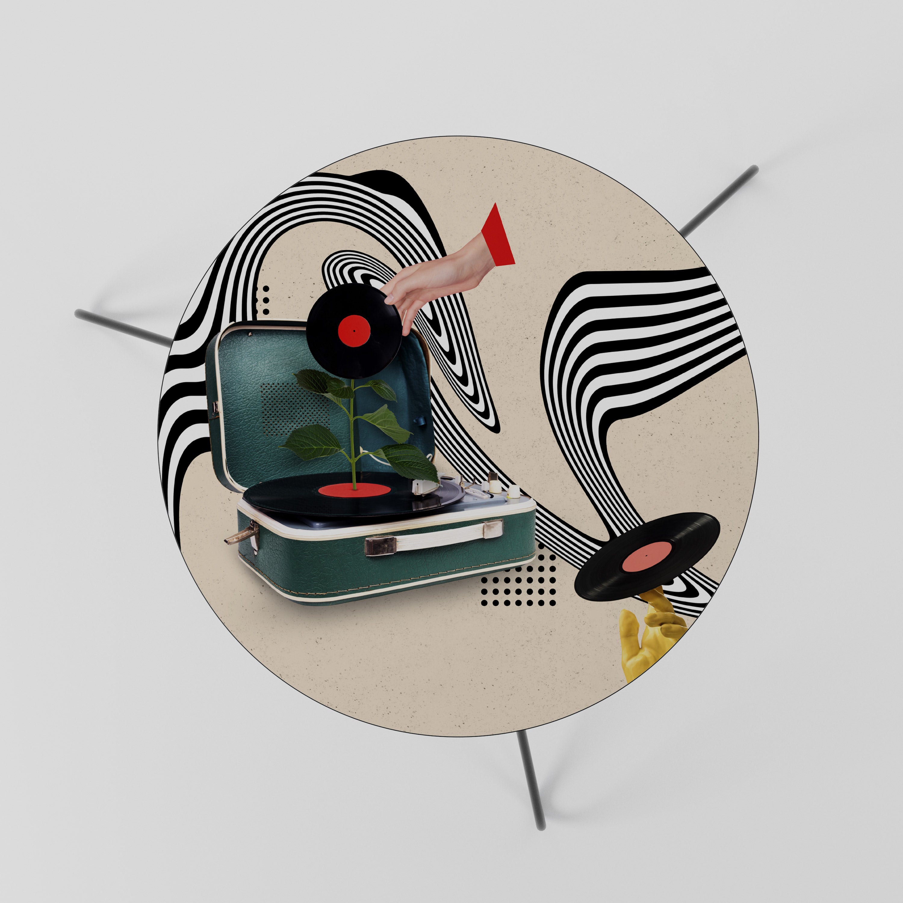 VINYL VARIATION Stolik kawowy mały