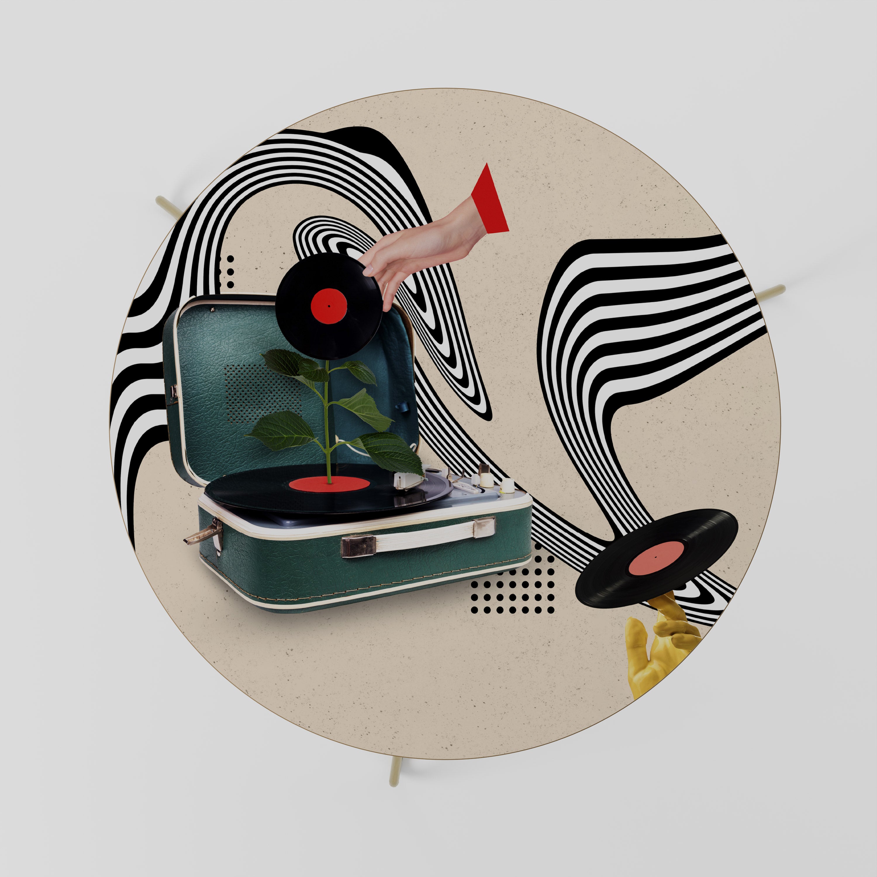 VINYL VARIATION Stolik kawowy duży