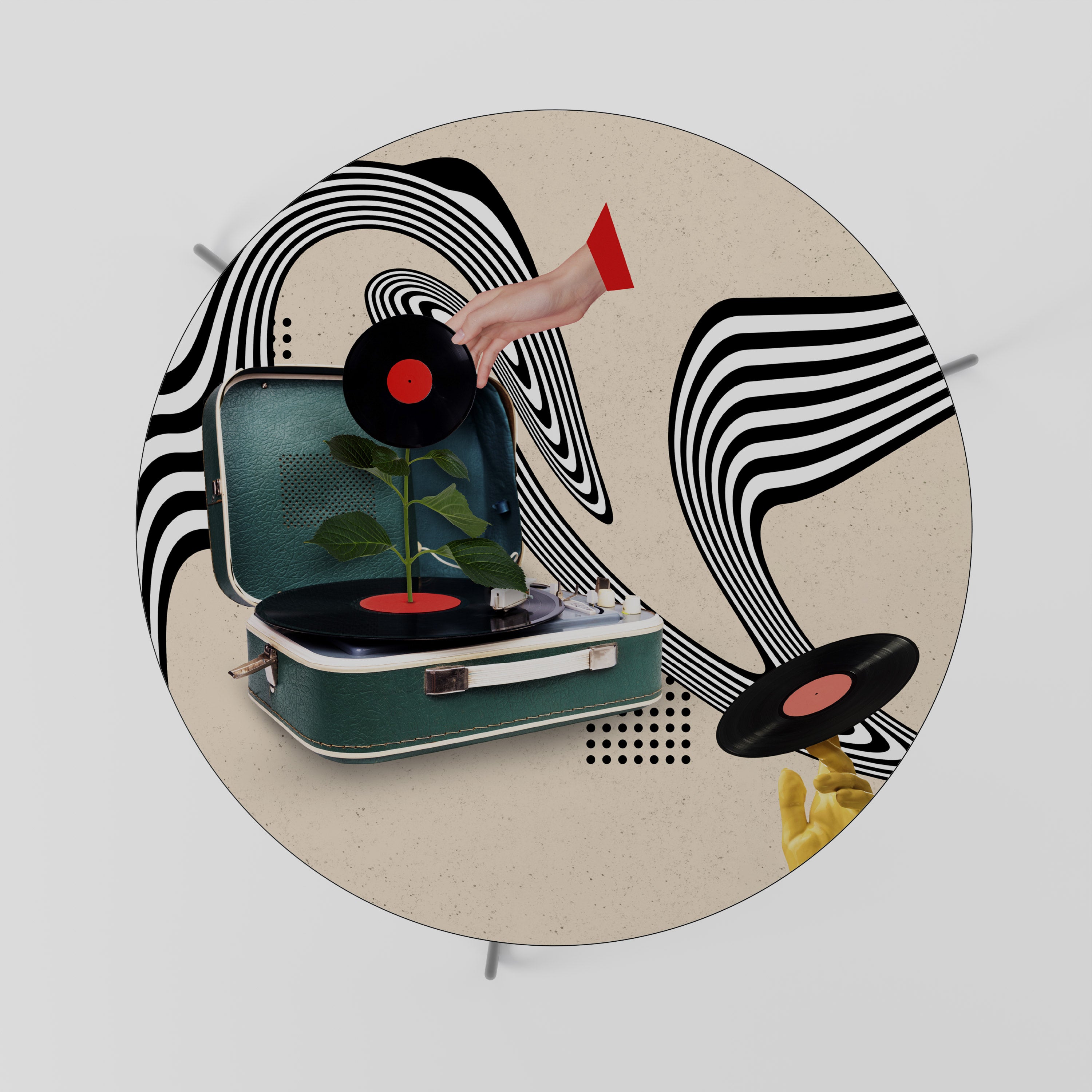 VINYL VARIATION Stolik kawowy duży