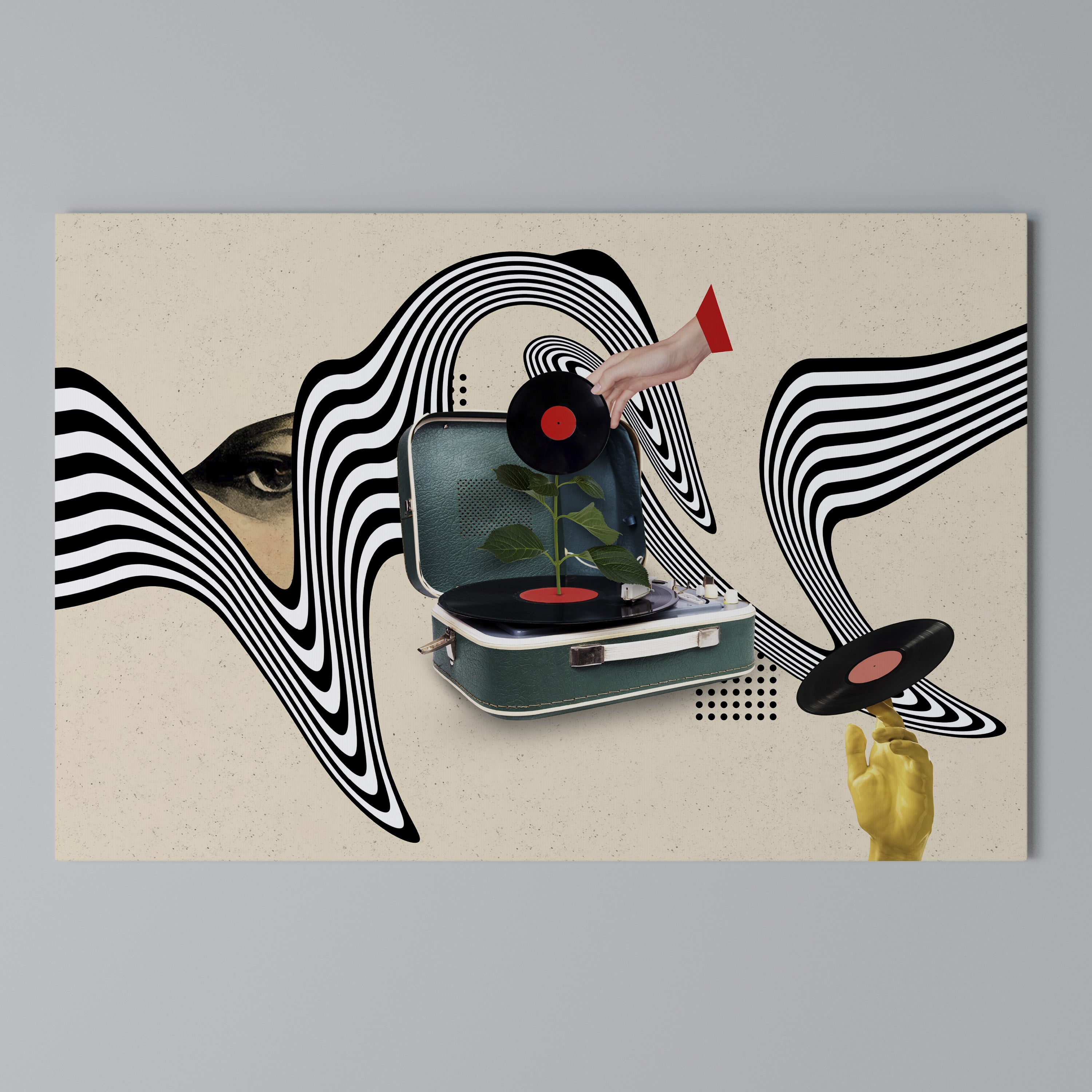 VINYL VARIATION Poziomy obraz na płótnie