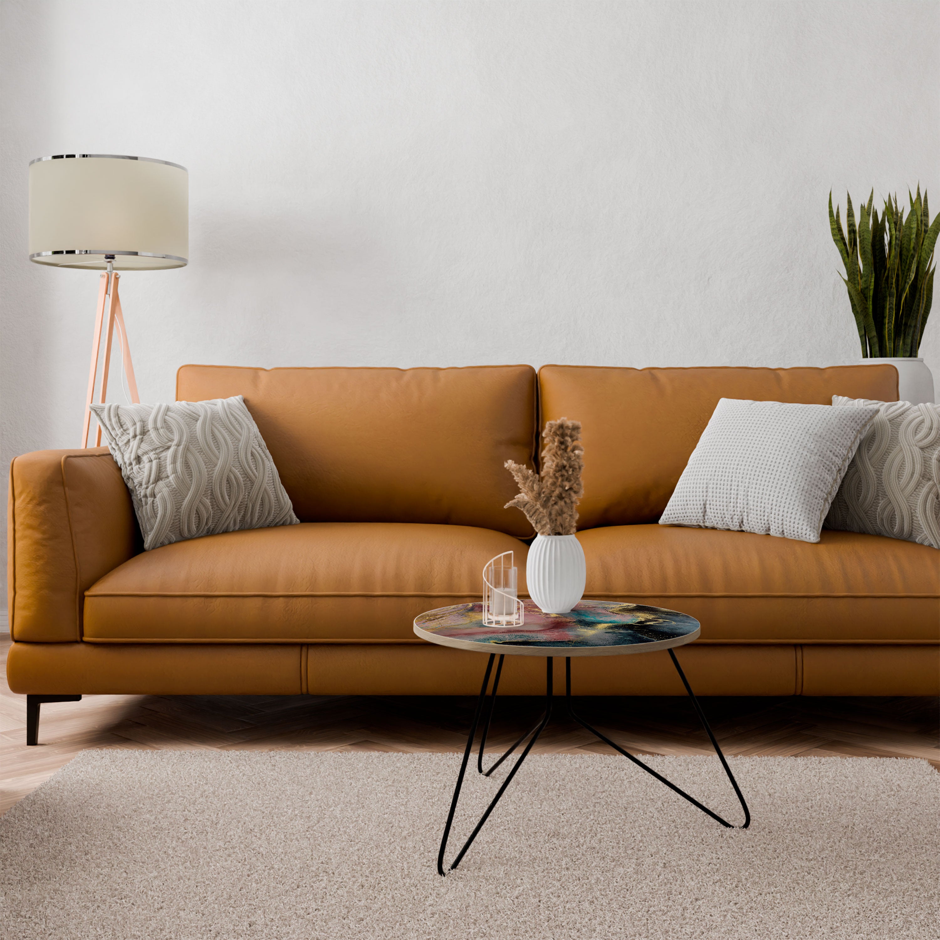 EARTHY MARBLE Stolik kawowy mały