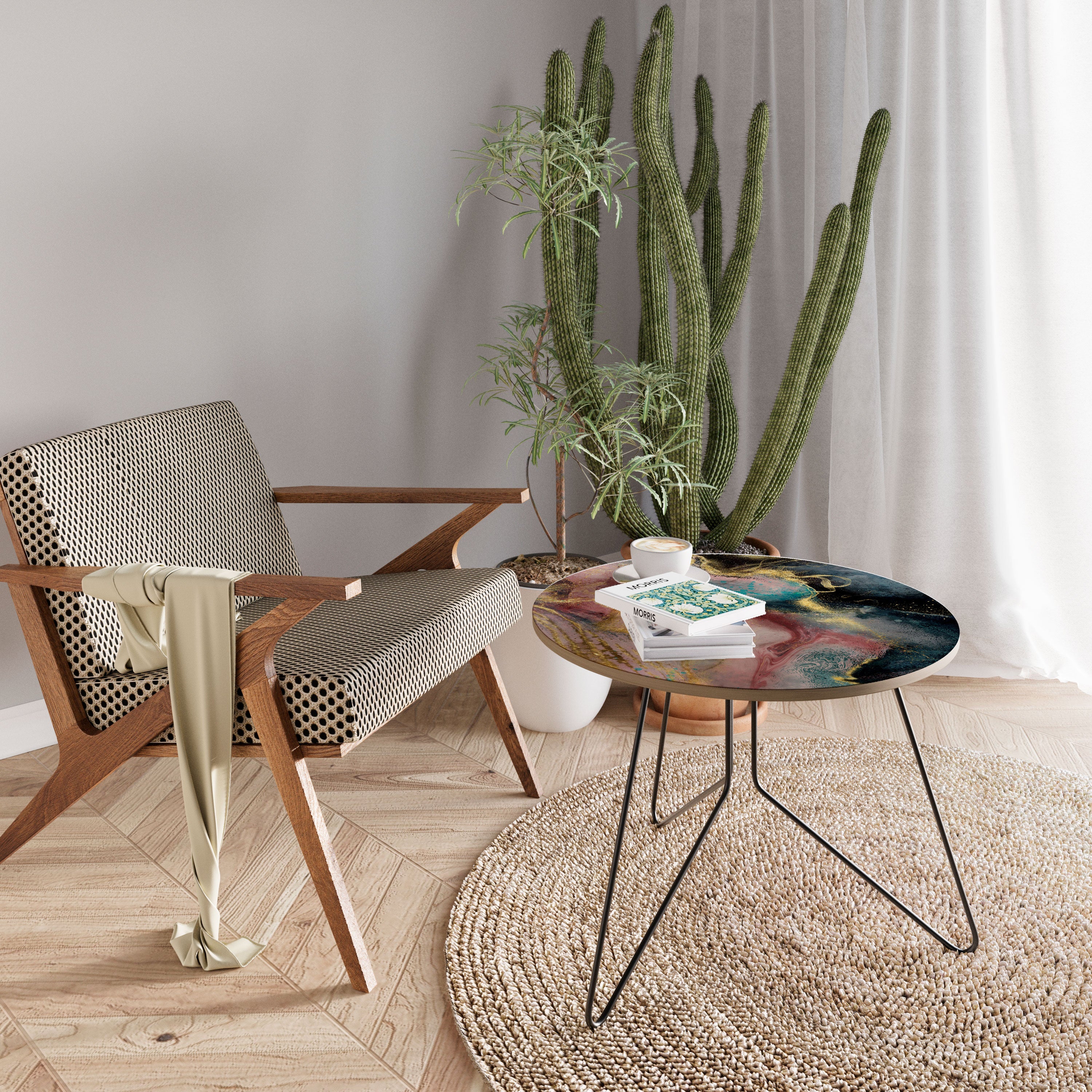 EARTHY MARBLE Stolik kawowy duży