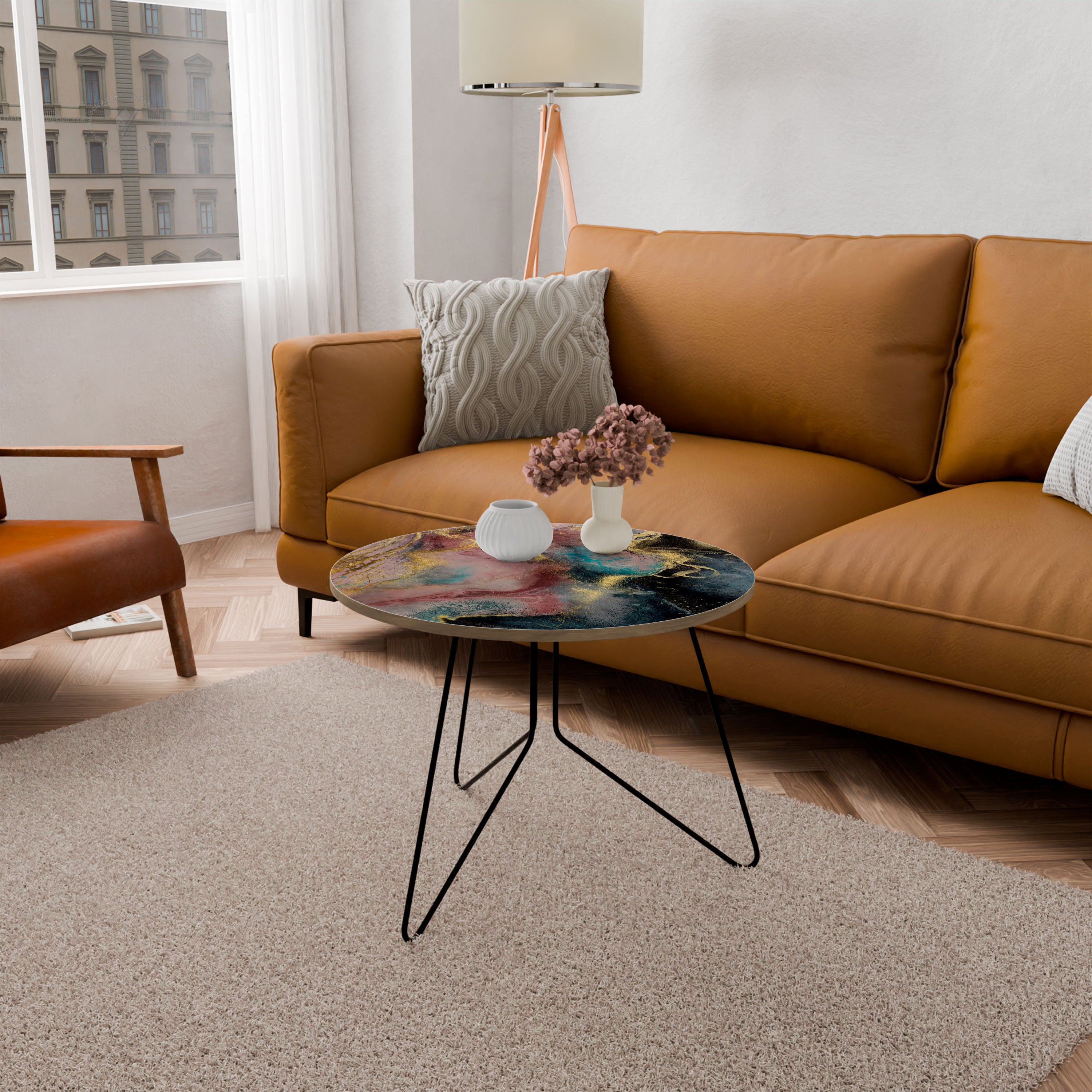 EARTHY MARBLE Stolik kawowy duży