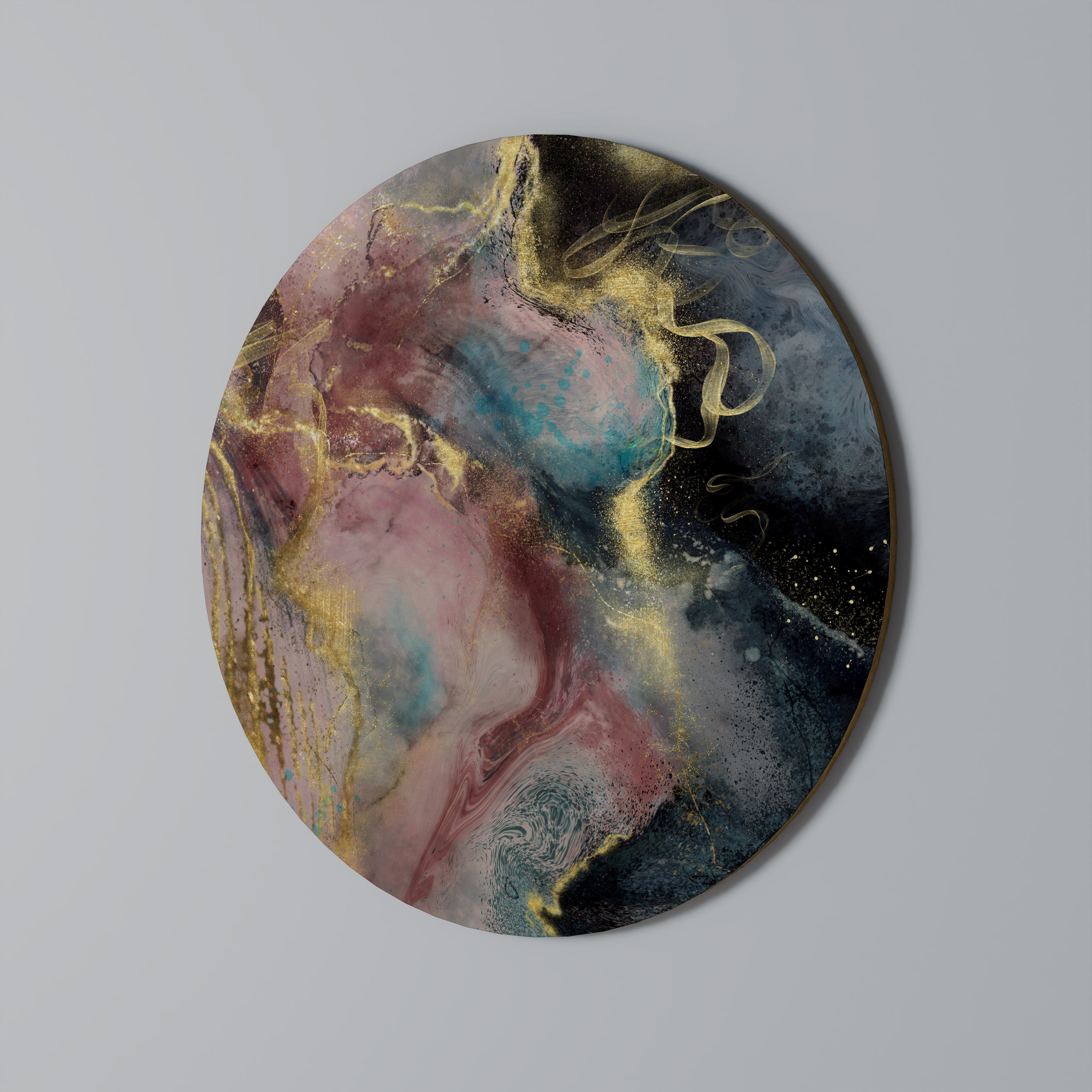 EARTHY MARBLE Obraz okrągły