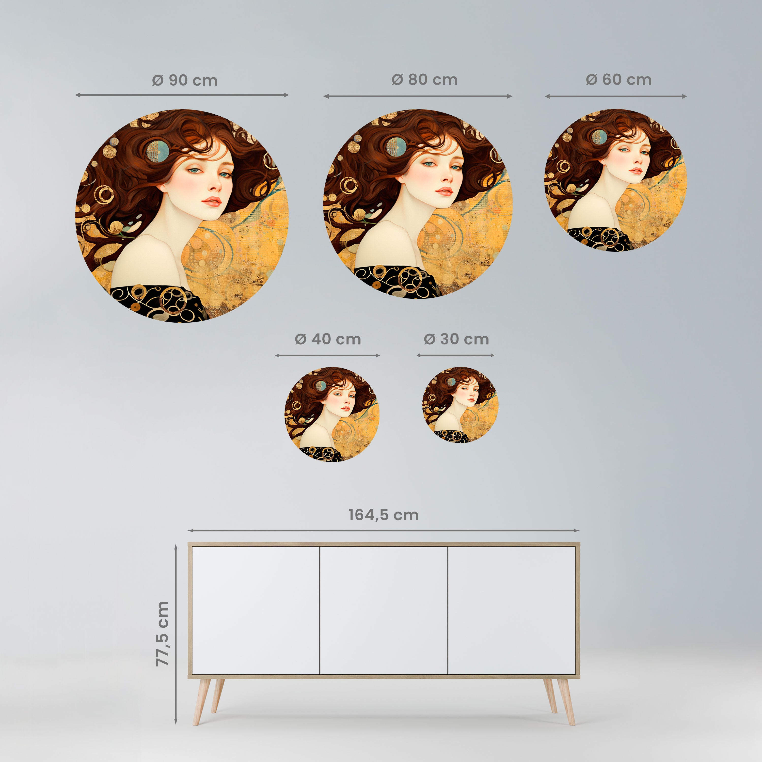 LOST IN THOUGHT Naklejka okrągła