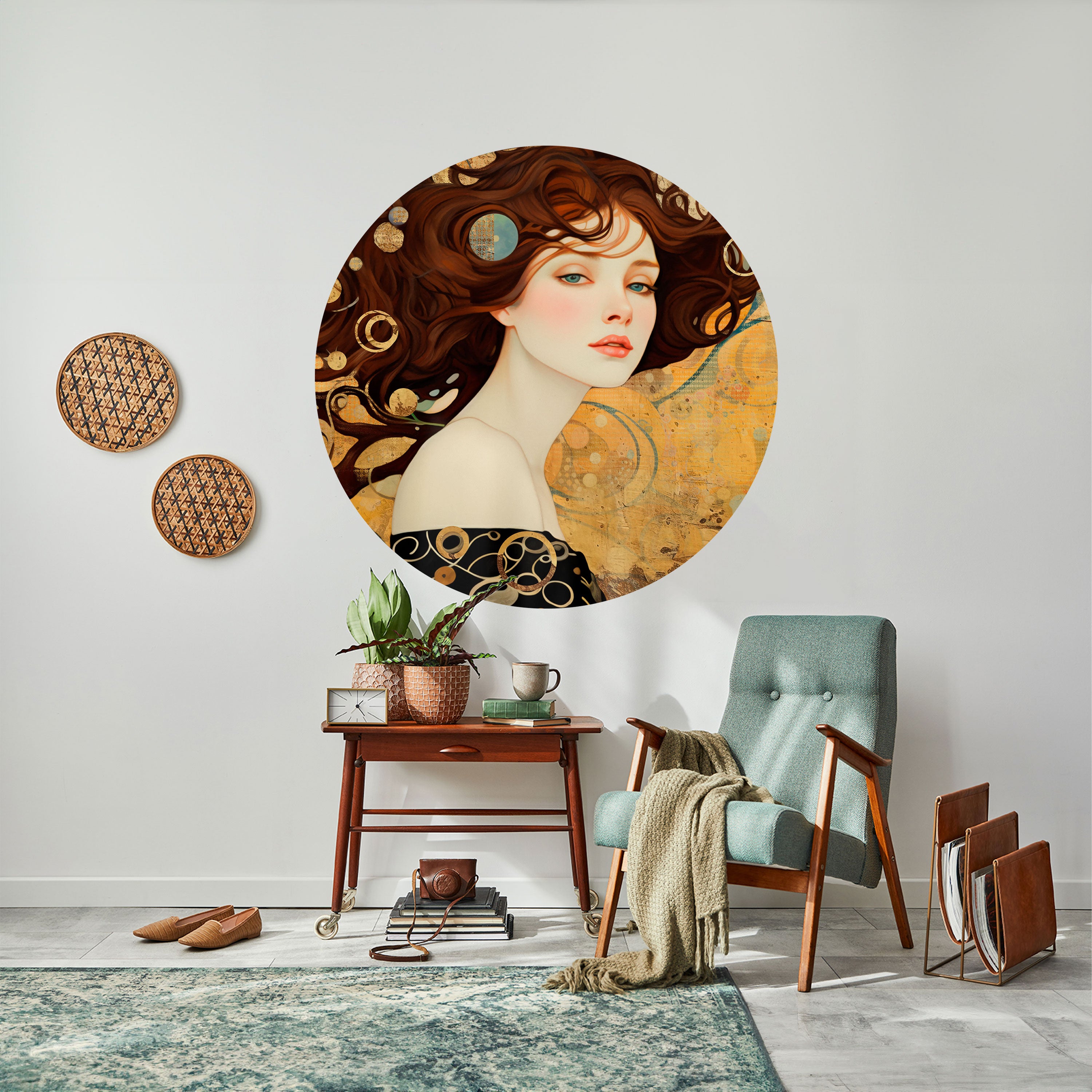 LOST IN THOUGHT Naklejka okrągła