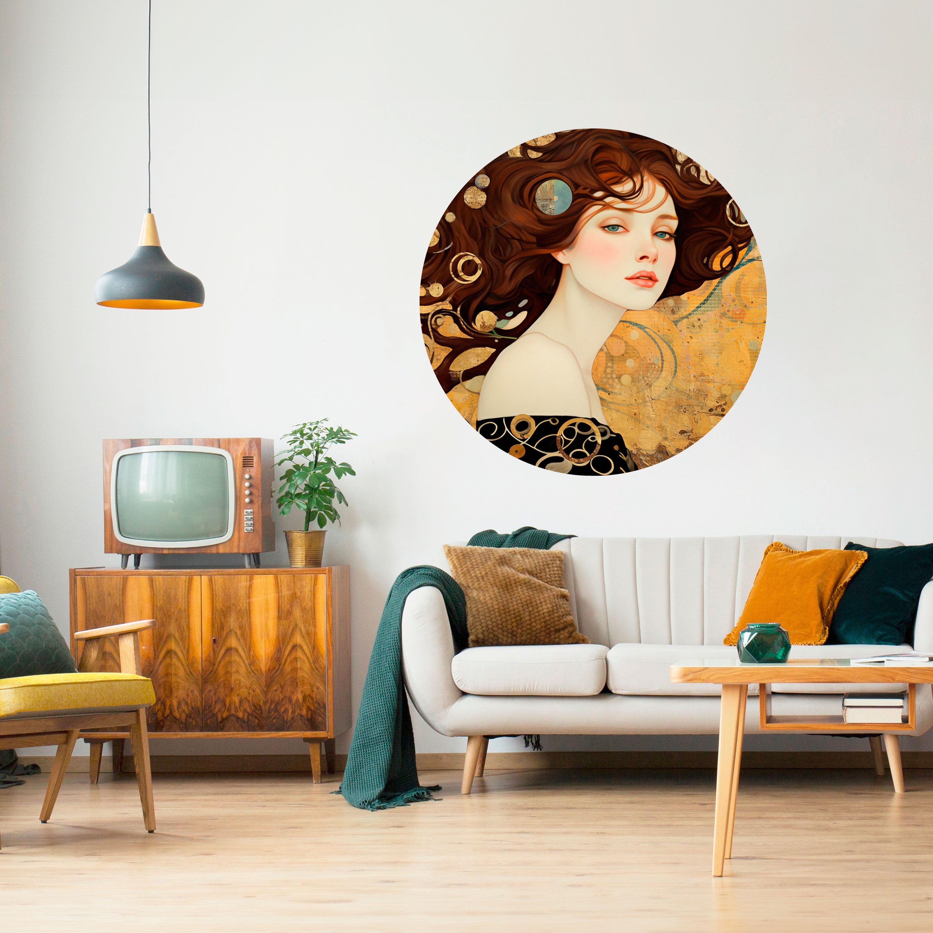 LOST IN THOUGHT Naklejka okrągła