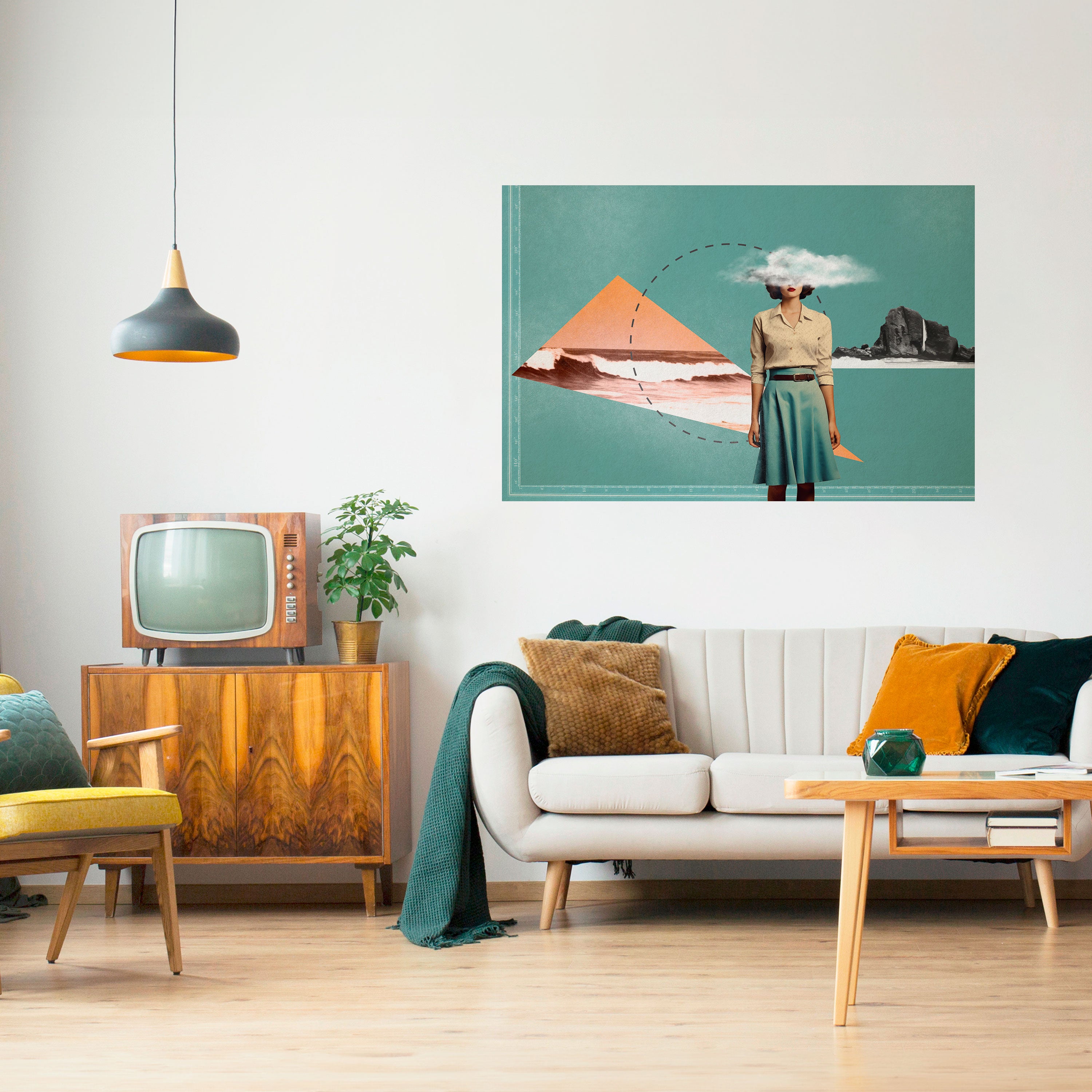 RETRO RESONANCE Naklejka/Plakat poziomy