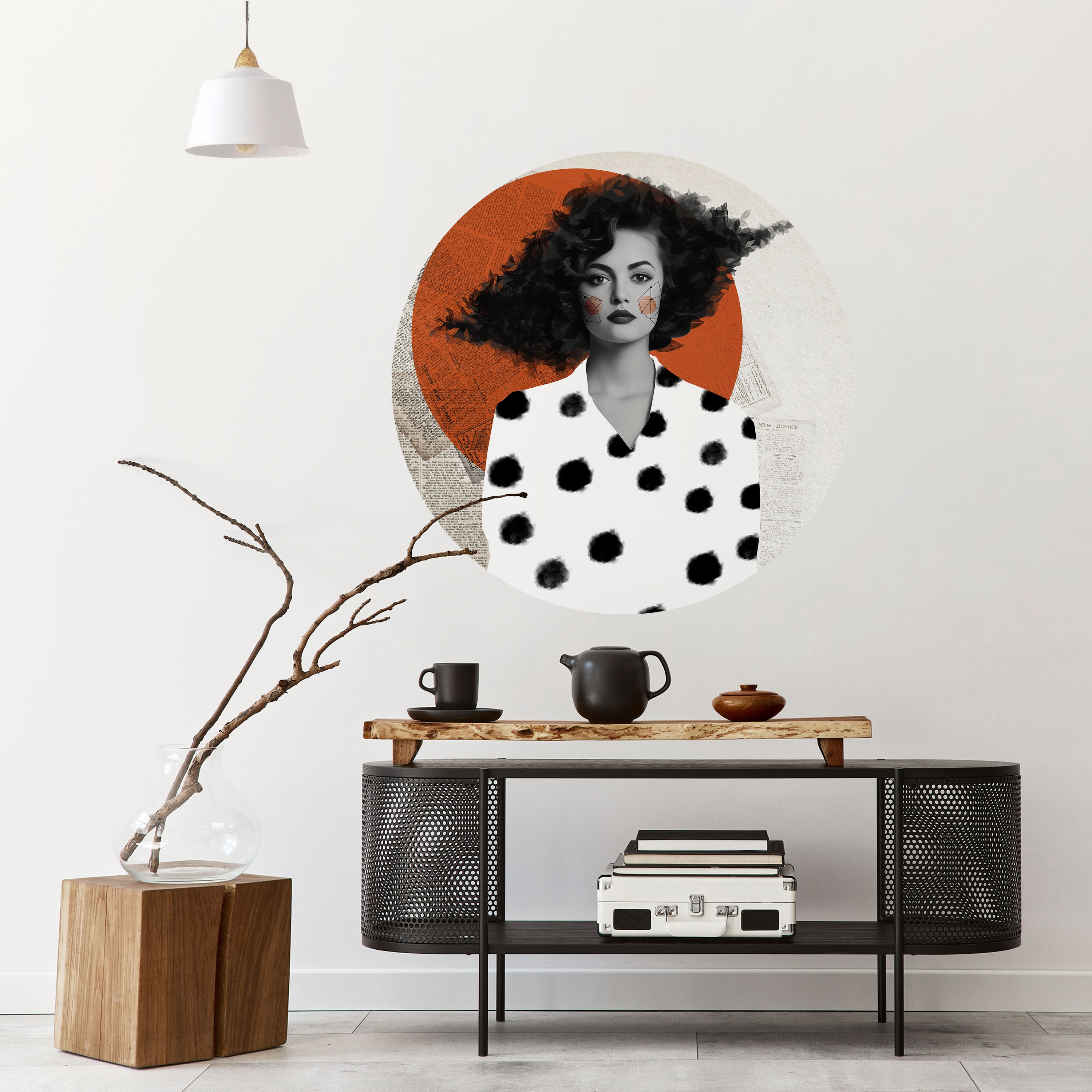 CLASSIC COOL DOTS Naklejka okrągła