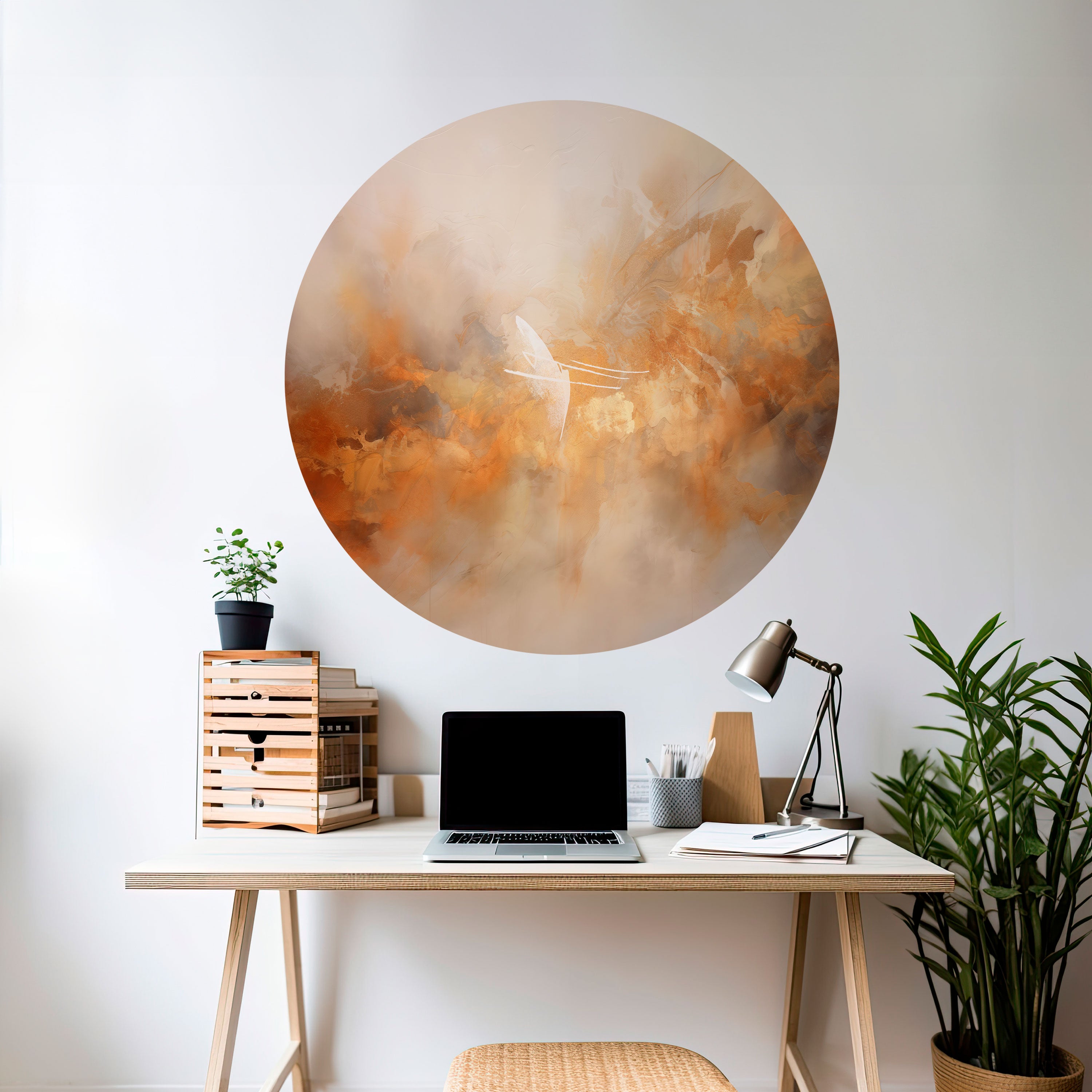 AMBER WHISPERS Naklejka okrągła