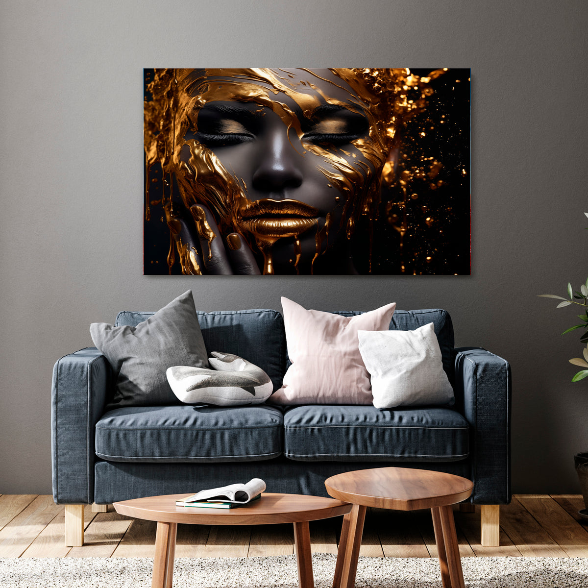 GOLDEN GODDESS Poziomy obraz na płótnie