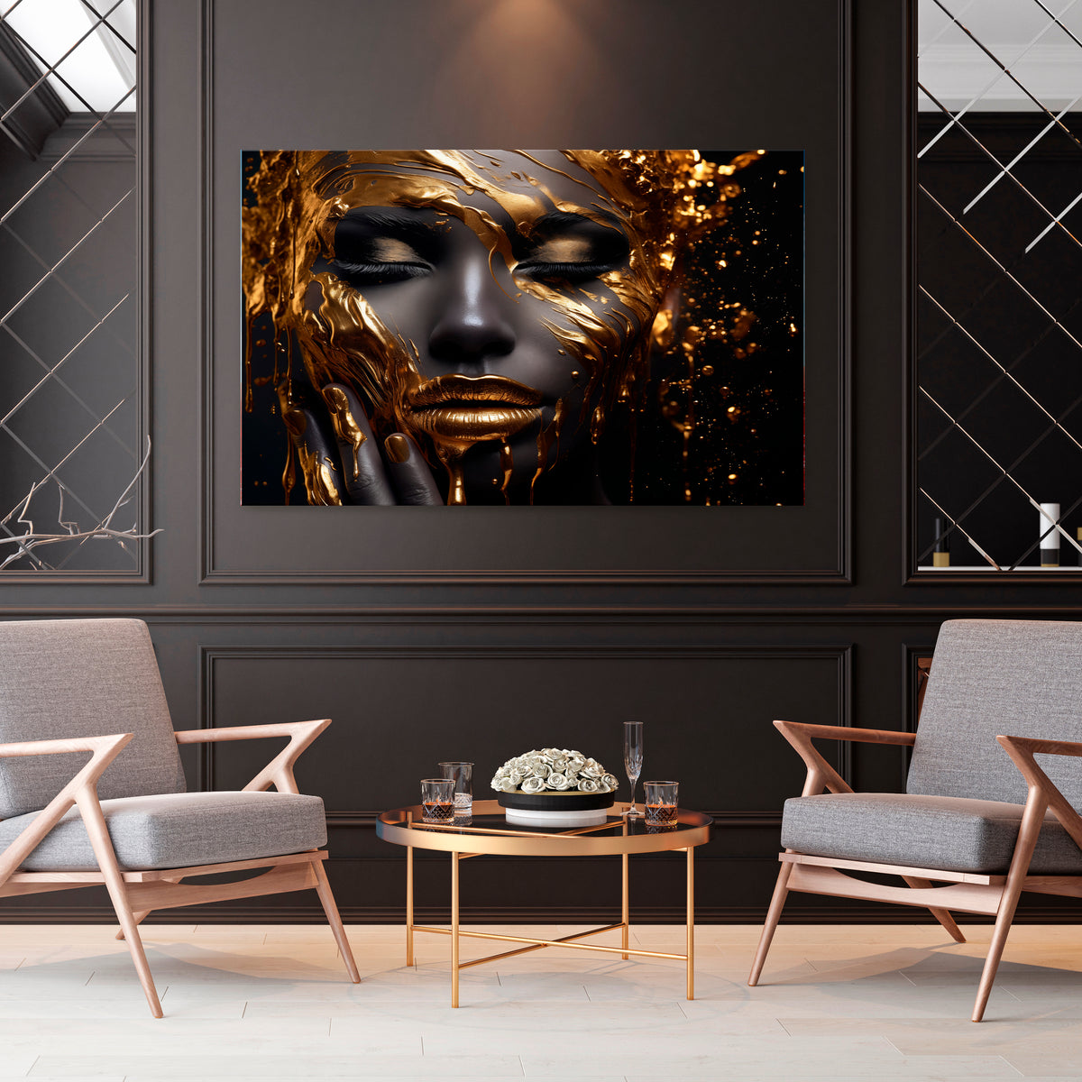 GOLDEN GODDESS Poziomy obraz na płótnie