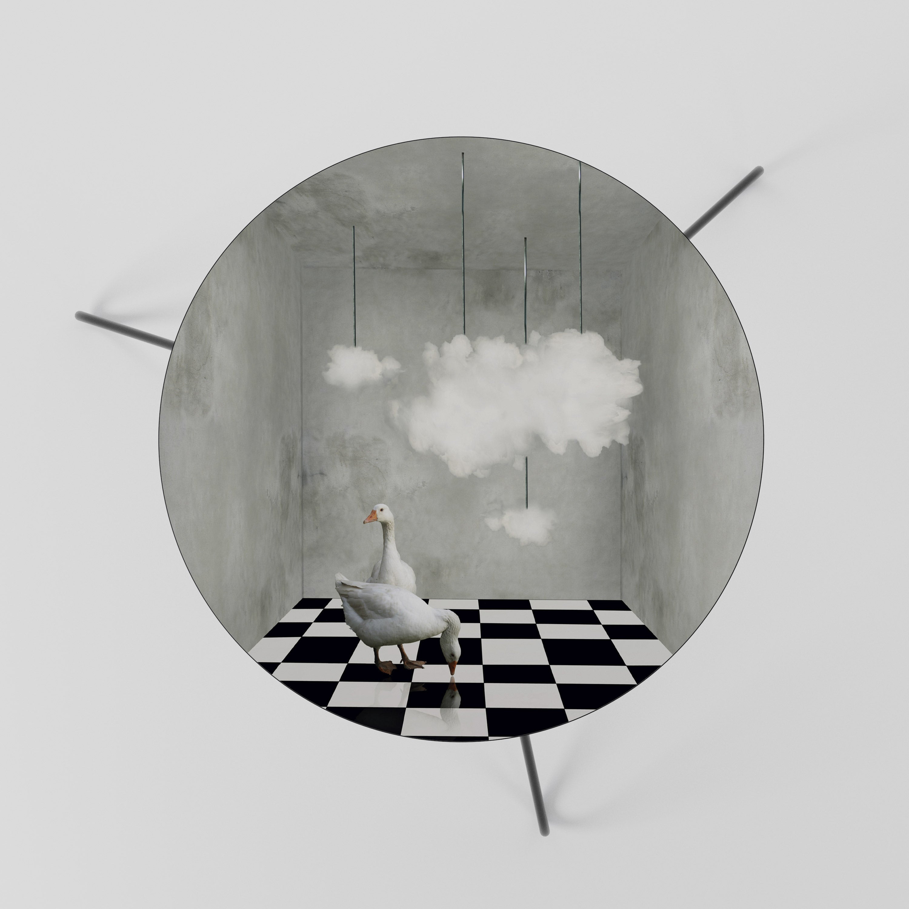 CHESS CLOUD SWAN Stolik kawowy mały