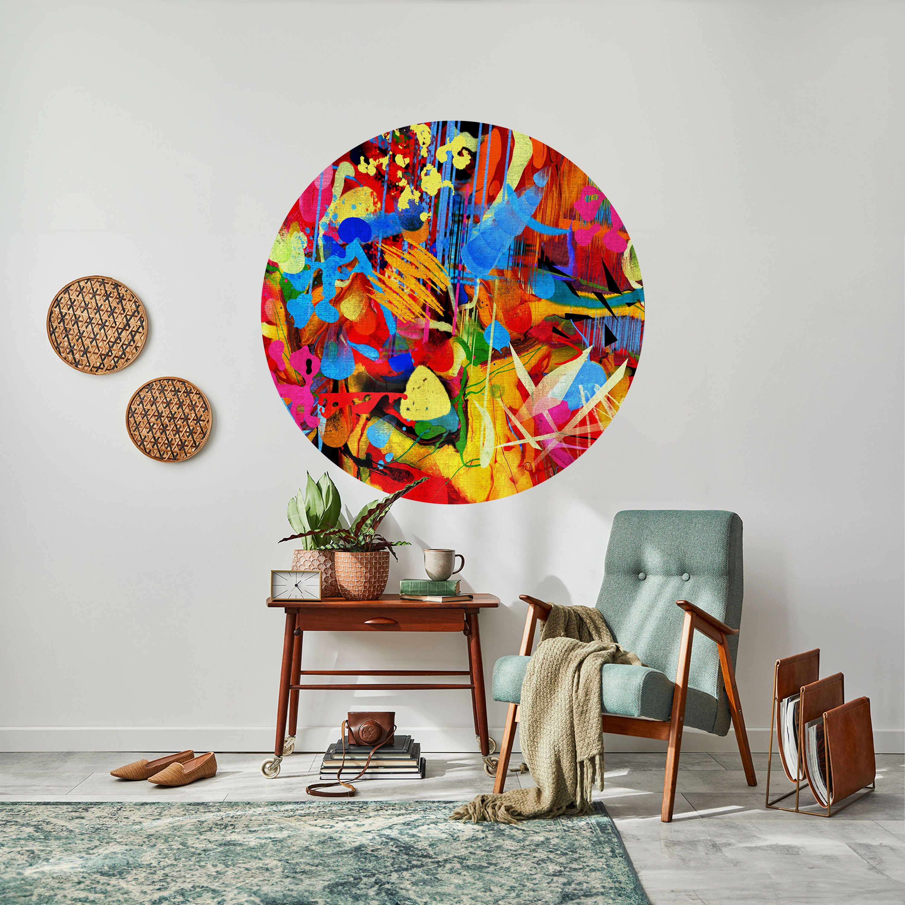 ABSTRACT RHAPSODY Naklejka okrągła