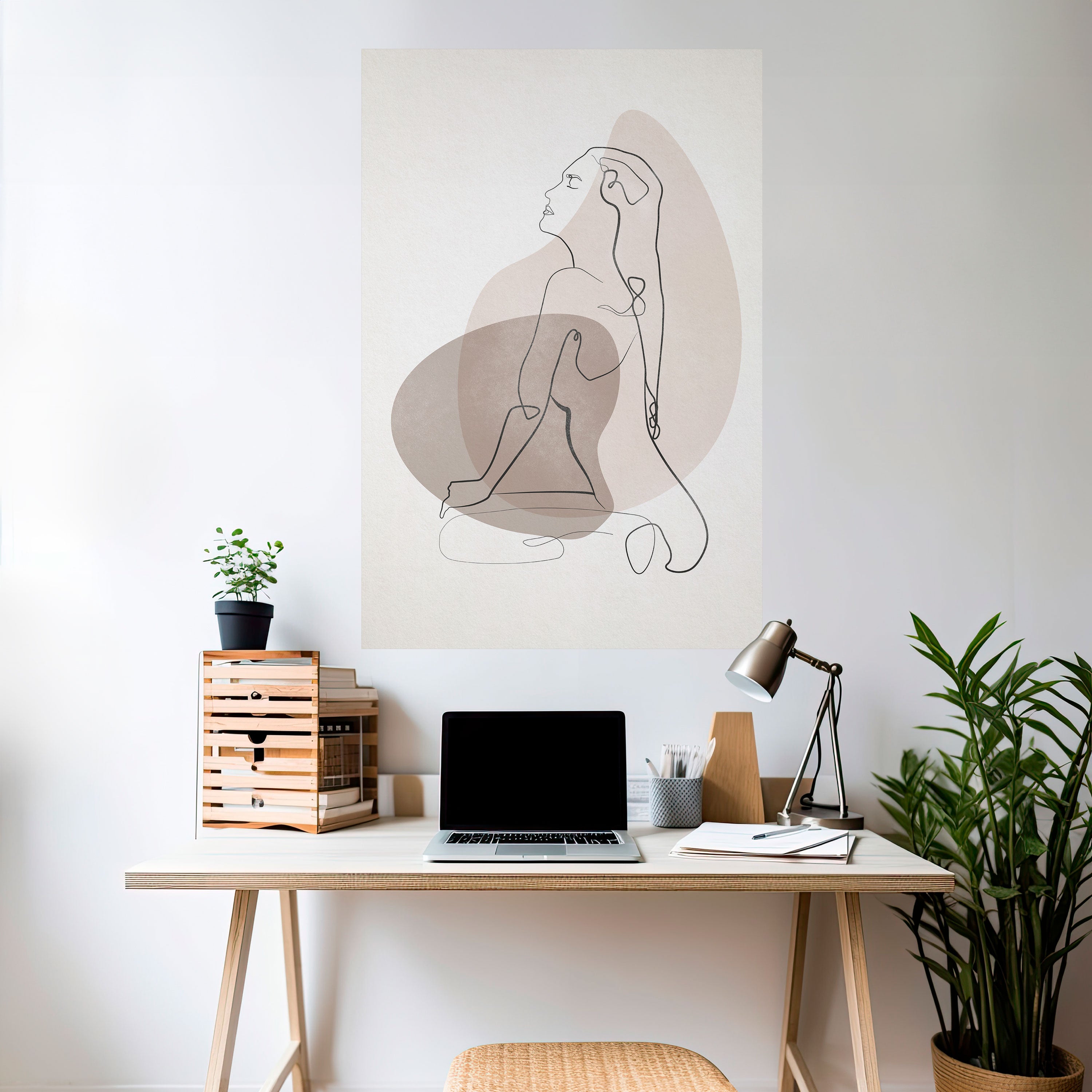CONTOURS OF BEAUTY Naklejka/Plakat pionowy