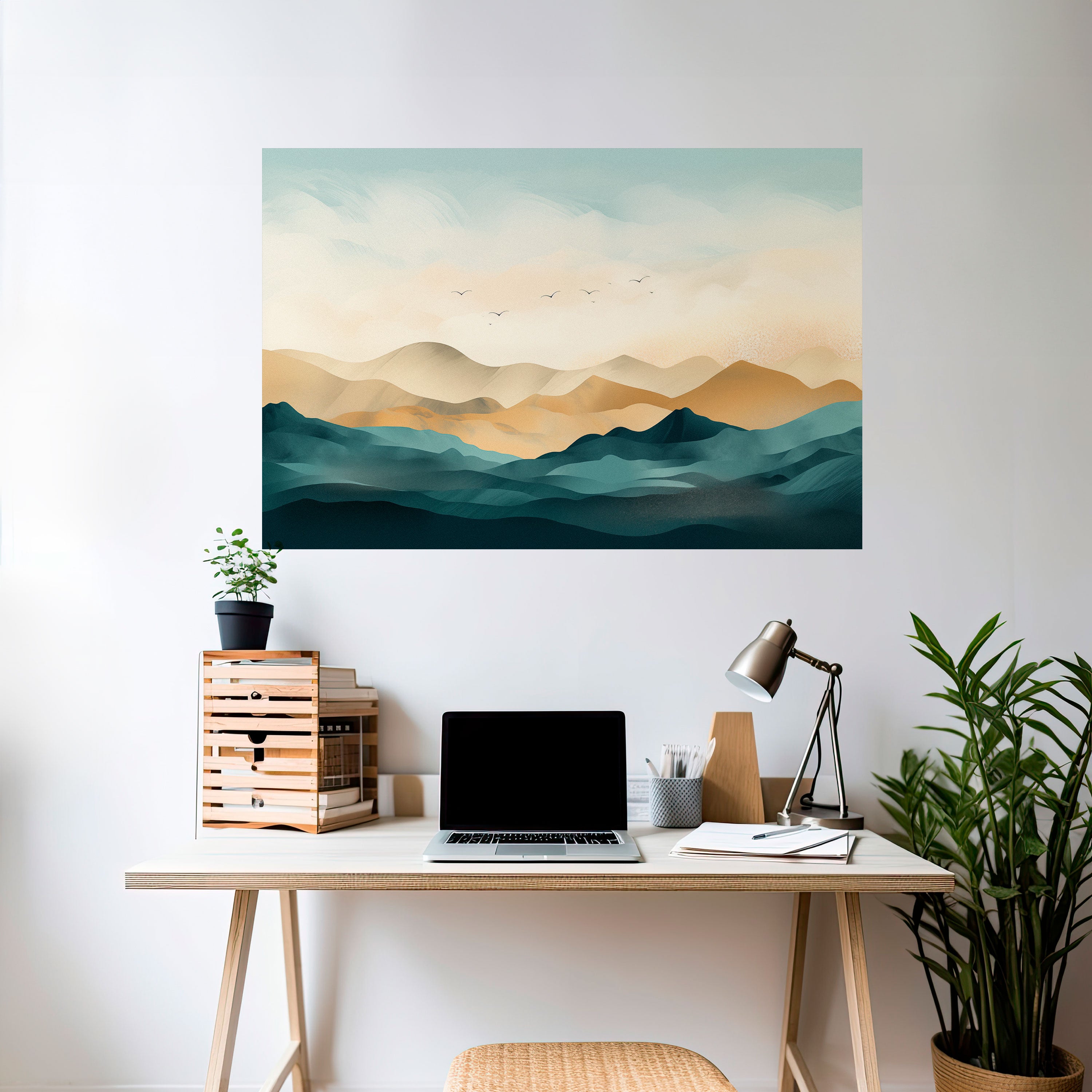 MOUNTAIN MELODY Naklejka/Plakat poziomy