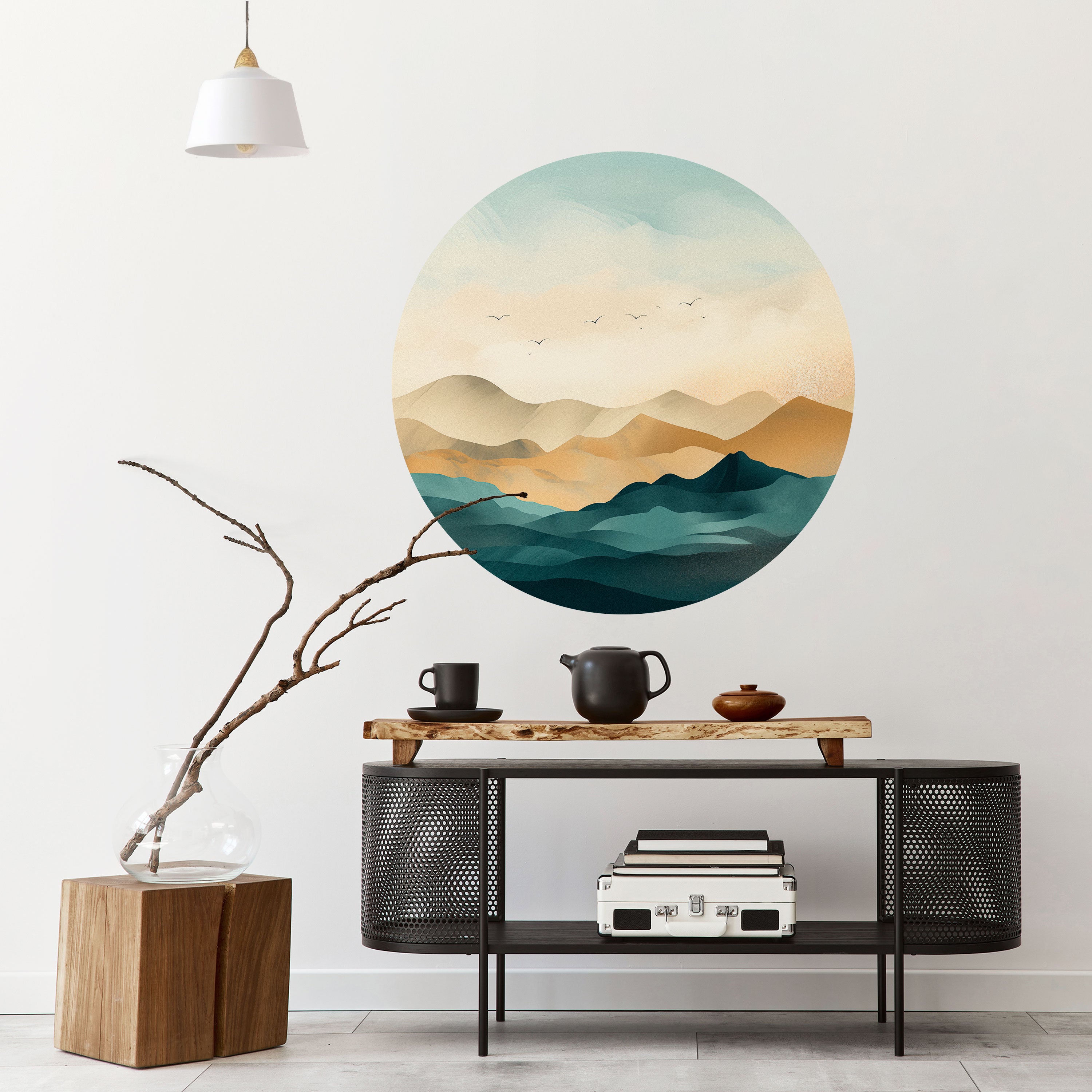 MOUNTAIN MELODY Naklejka okrągła