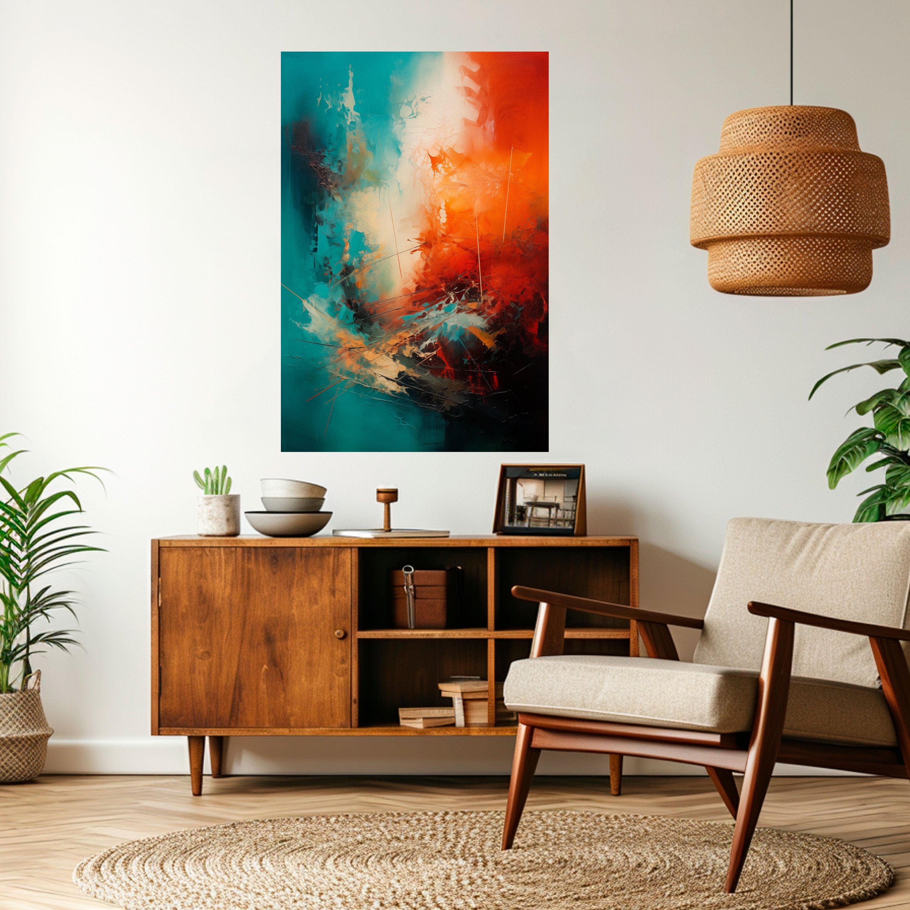 FIERY FUSION Naklejka/Plakat pionowy